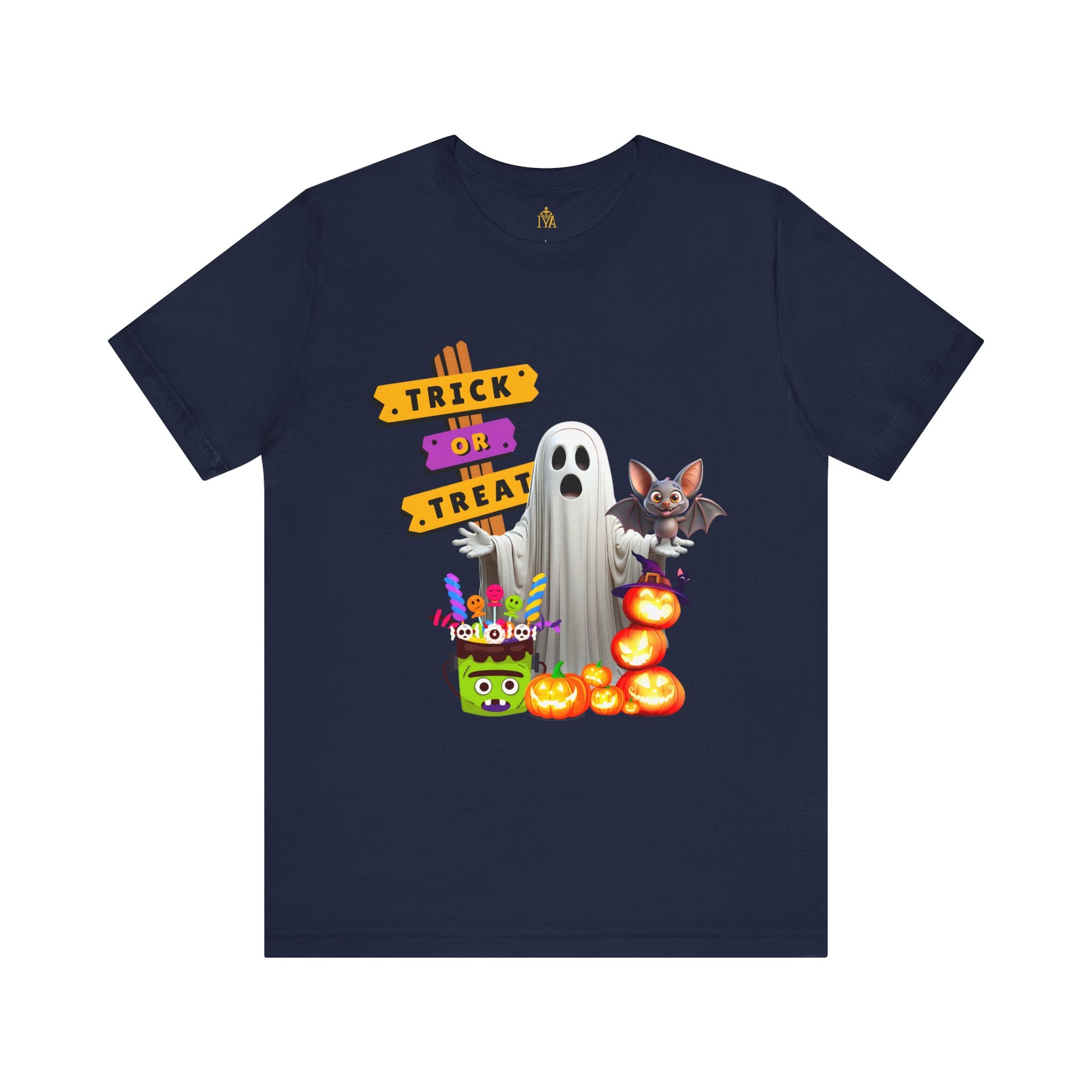 Men's cotton T-shirt "Happy Halloween"