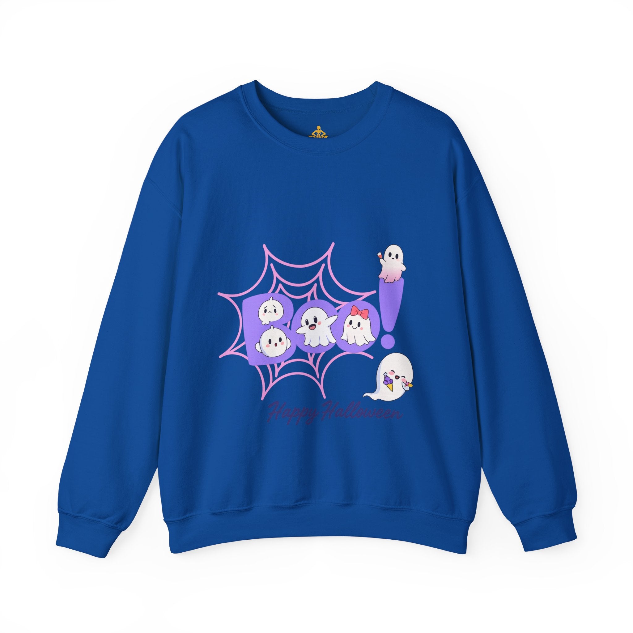 Heavy Blend "Happy Halloween" Crewneck Sweatshirt