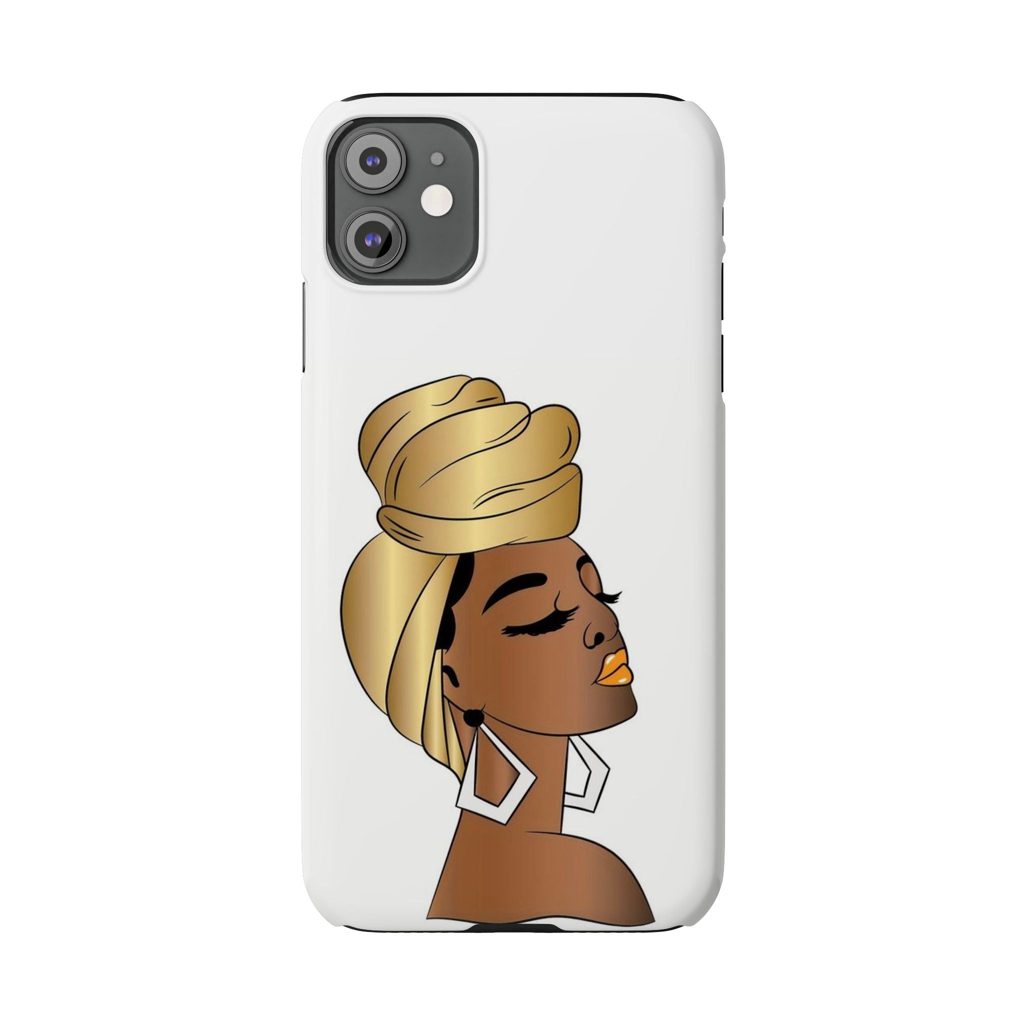 Slim Phone Case With A Beautiful Afro Woman