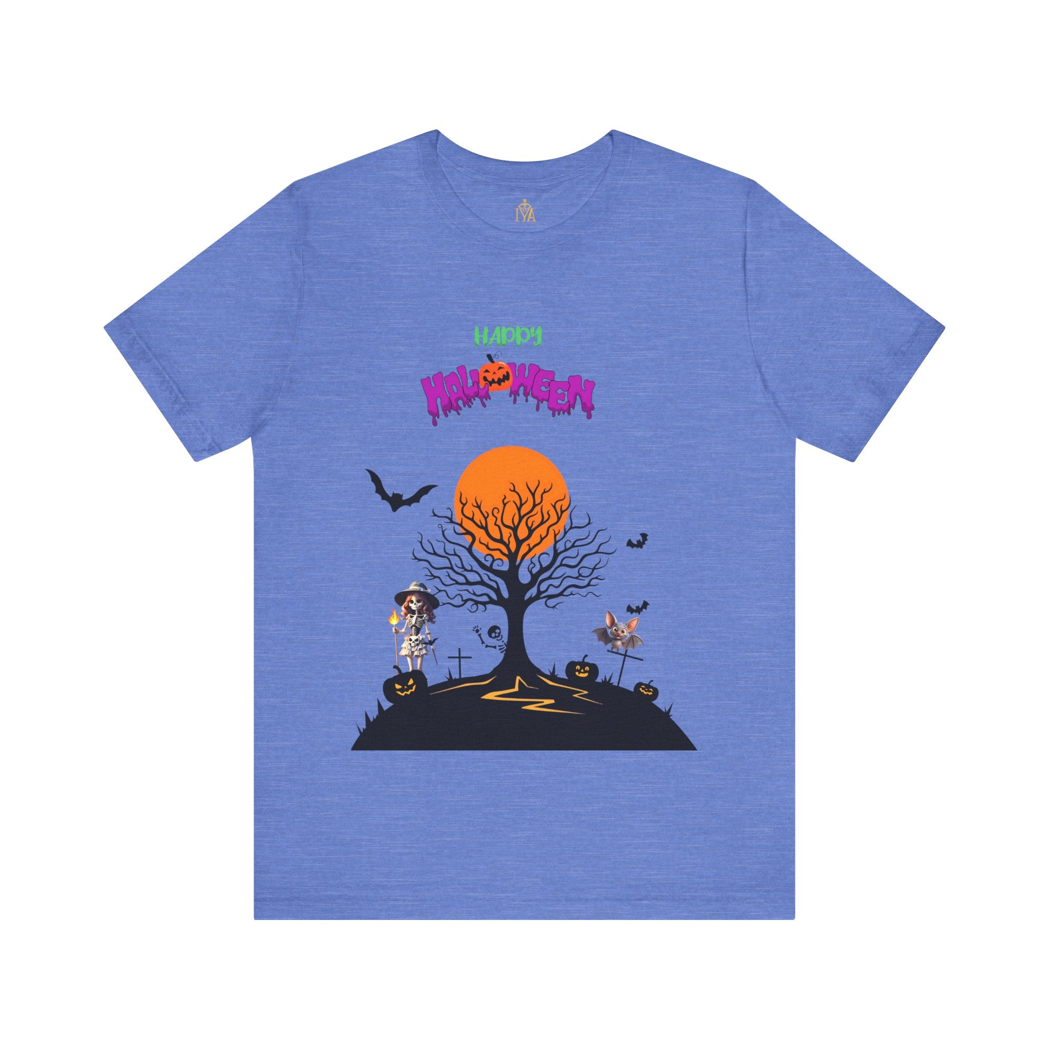 Women's cotton T-shirt "Happy Halloween"
