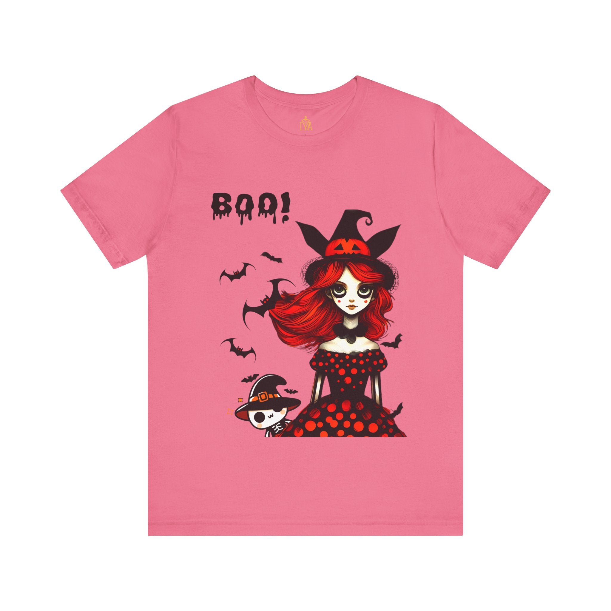Women's cotton T-shirt "Happy Halloween"