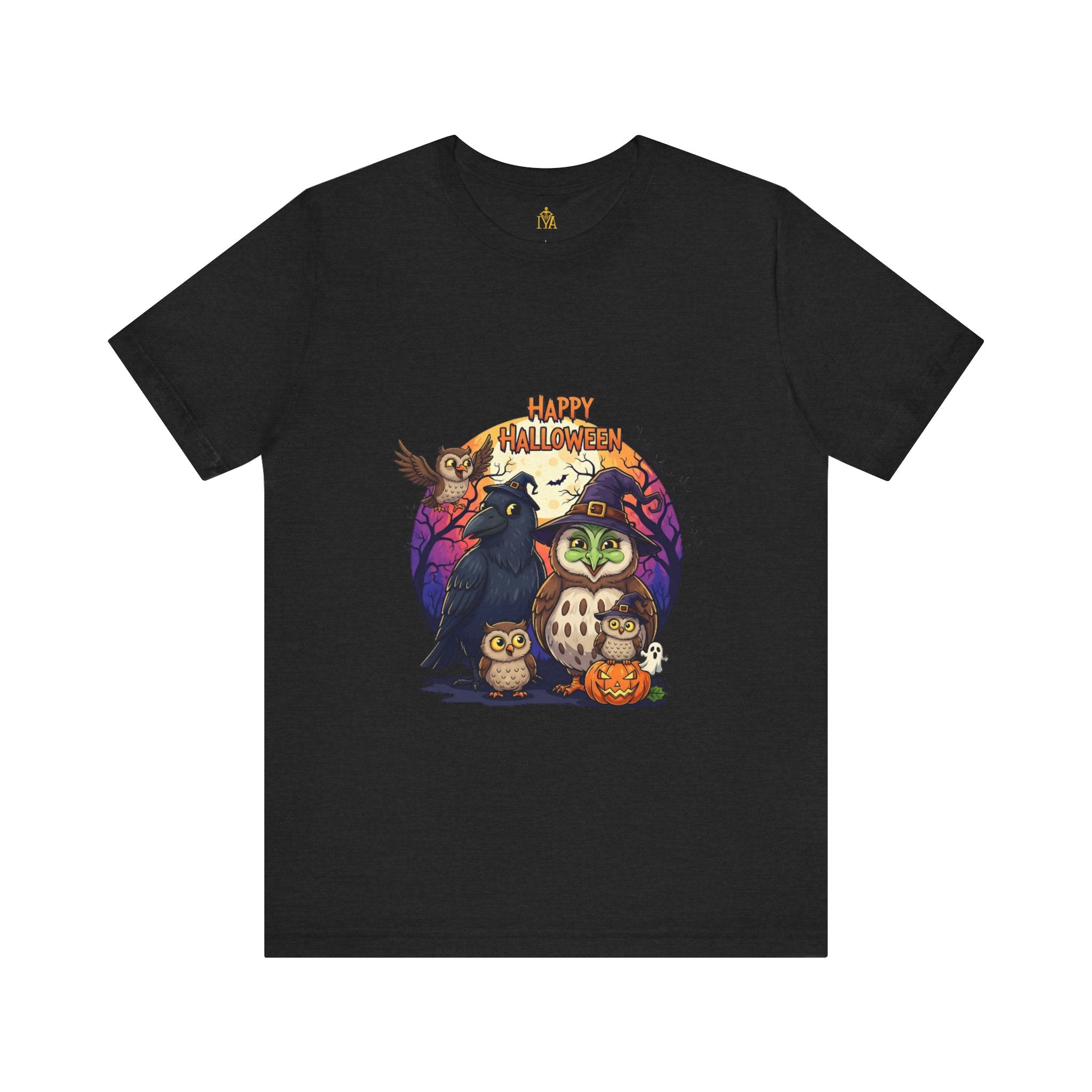 Women's cotton T-shirt "Happy Halloween"