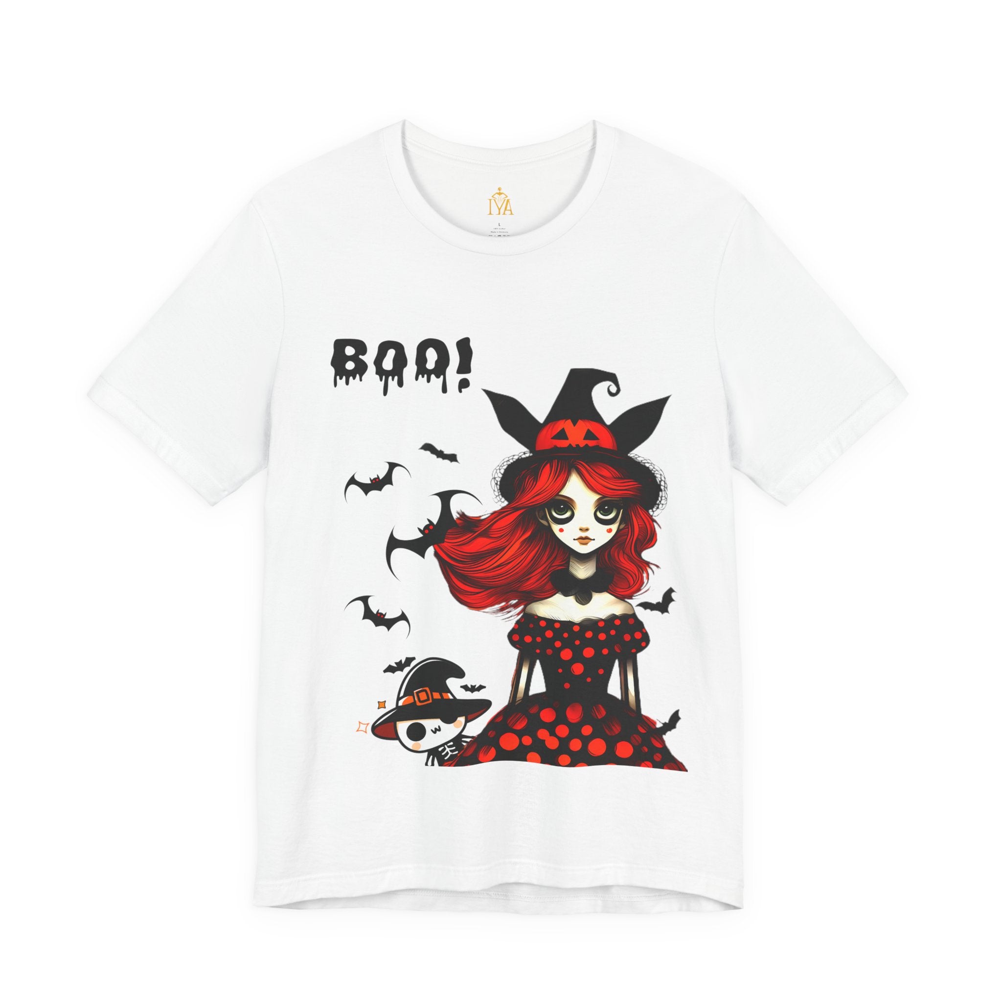 Women's cotton T-shirt "Happy Halloween"