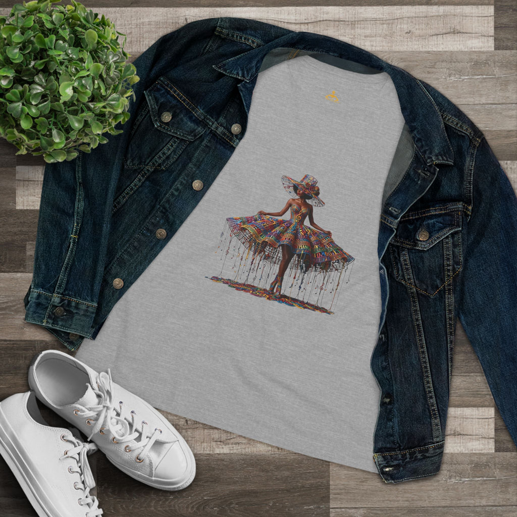 Women's Premium Cotton T-Shirt – "Inner Symphony"