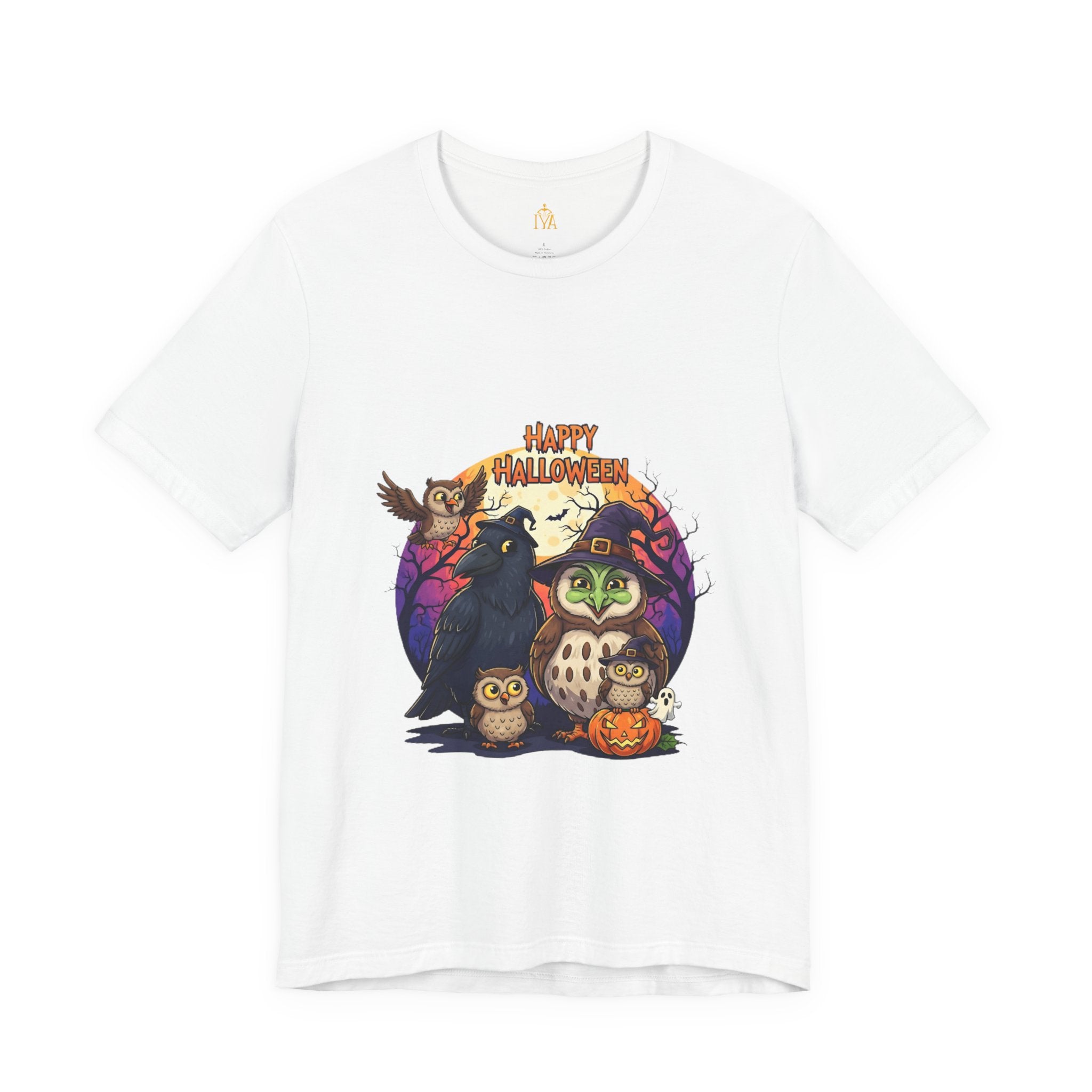 Women's cotton T-shirt "Happy Halloween"