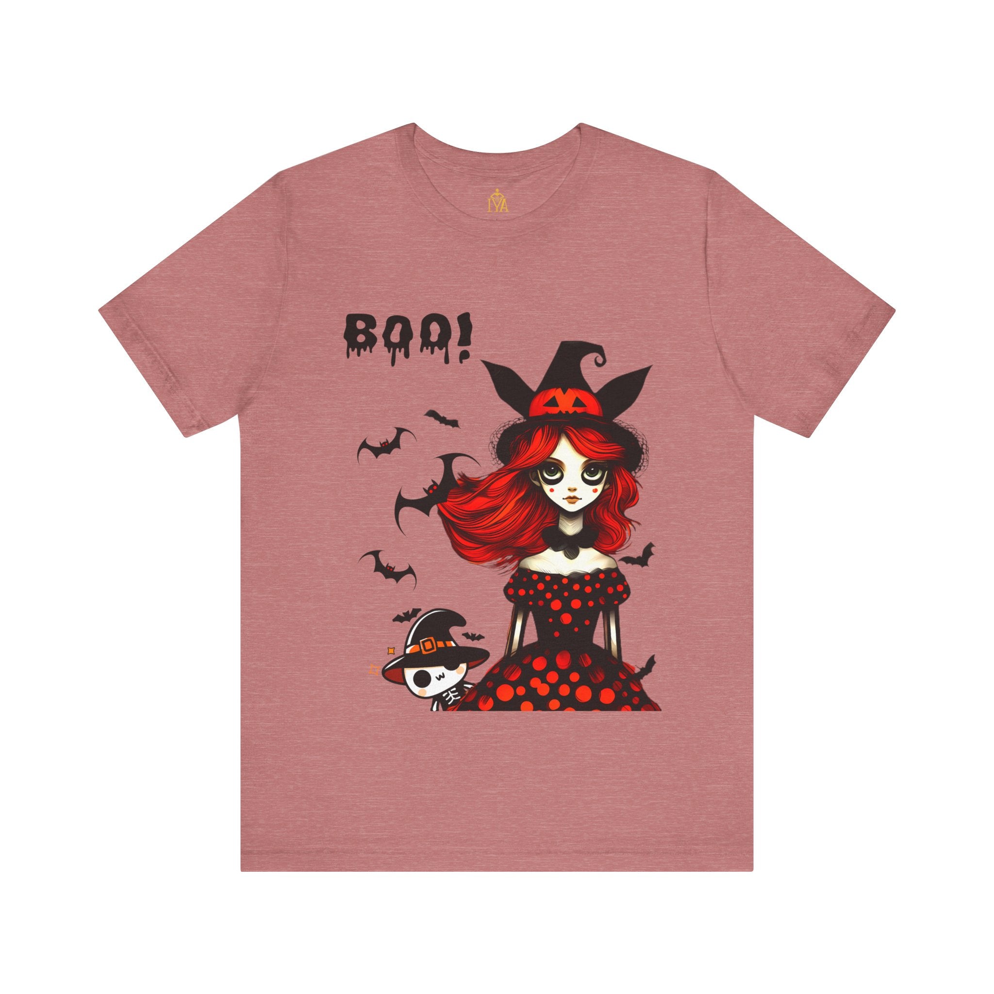 Women's cotton T-shirt "Happy Halloween"