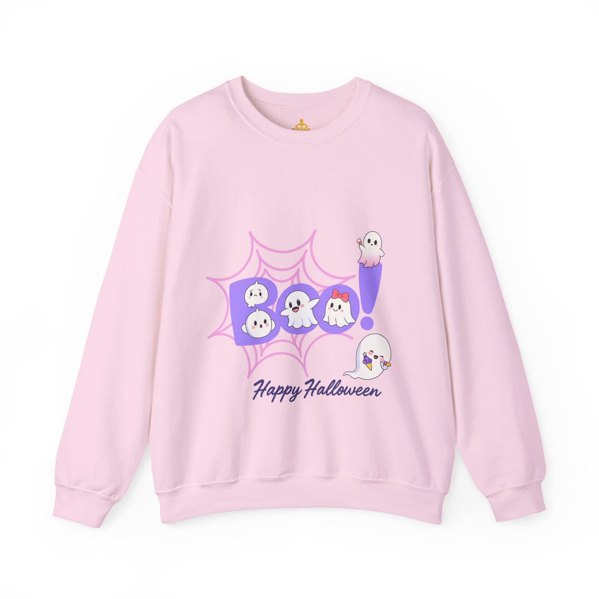Heavy Blend "Happy Halloween" Crewneck Sweatshirt