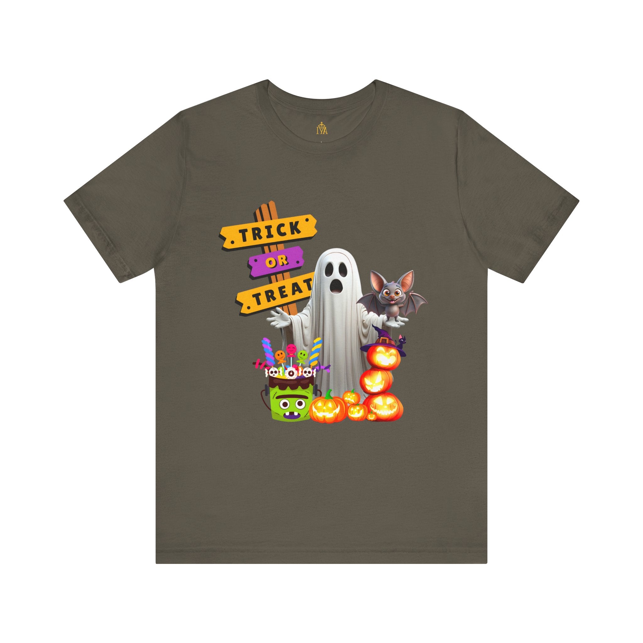 Men's cotton T-shirt "Happy Halloween"