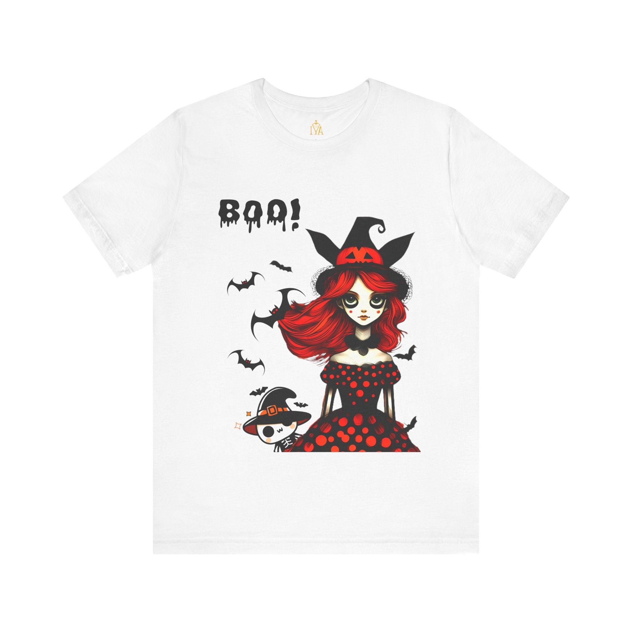 Women's cotton T-shirt "Happy Halloween"