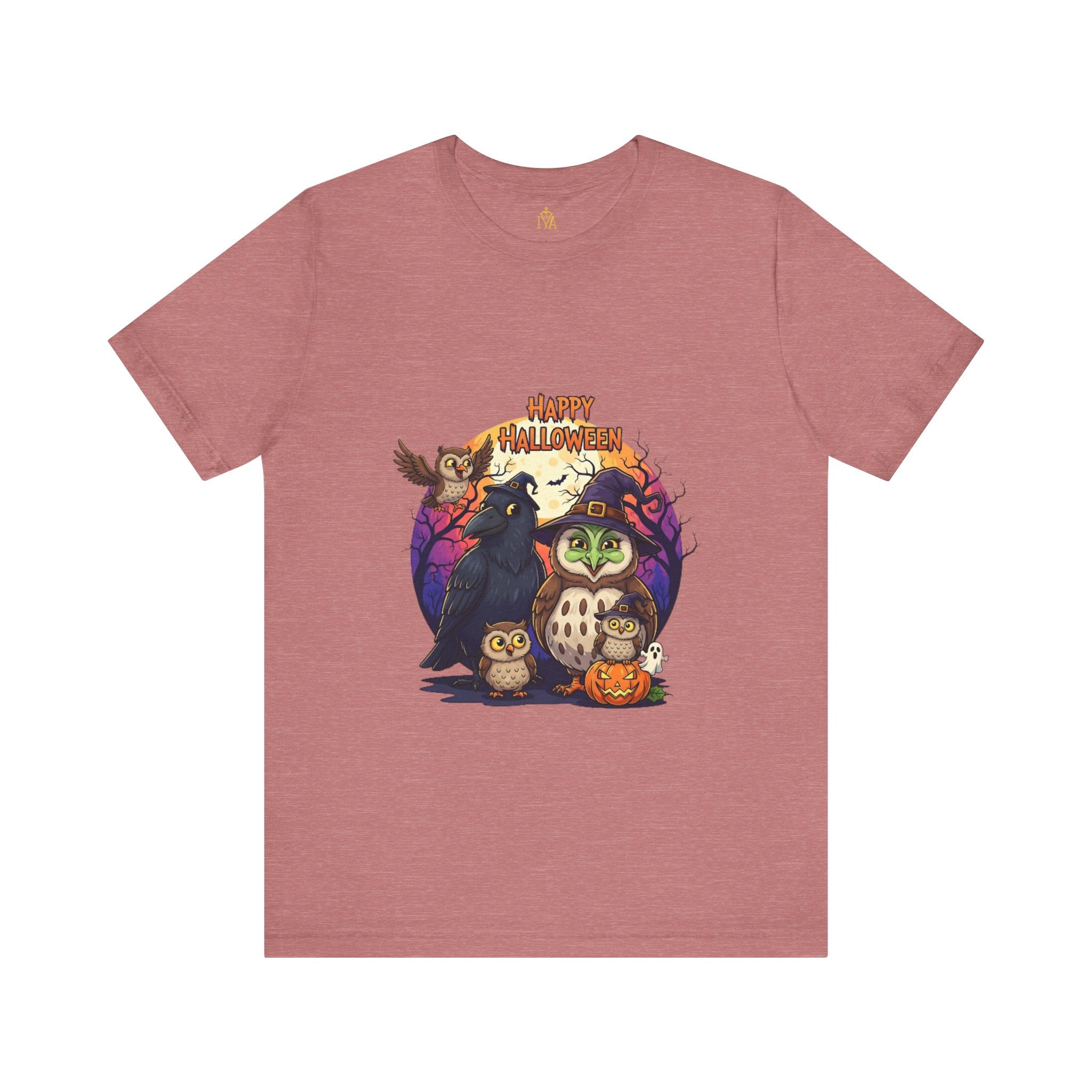 Women's cotton T-shirt "Happy Halloween"