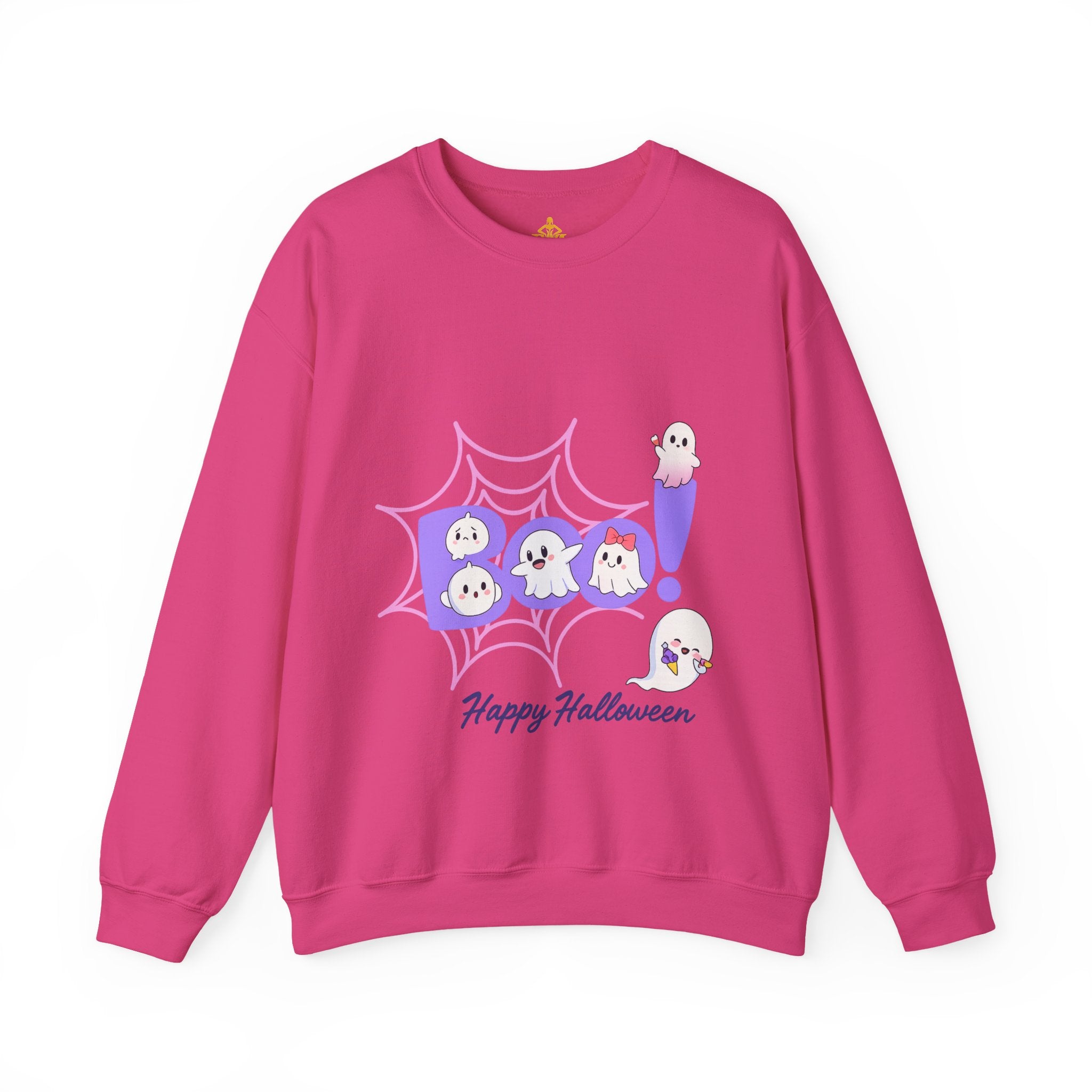 Heavy Blend "Happy Halloween" Crewneck Sweatshirt