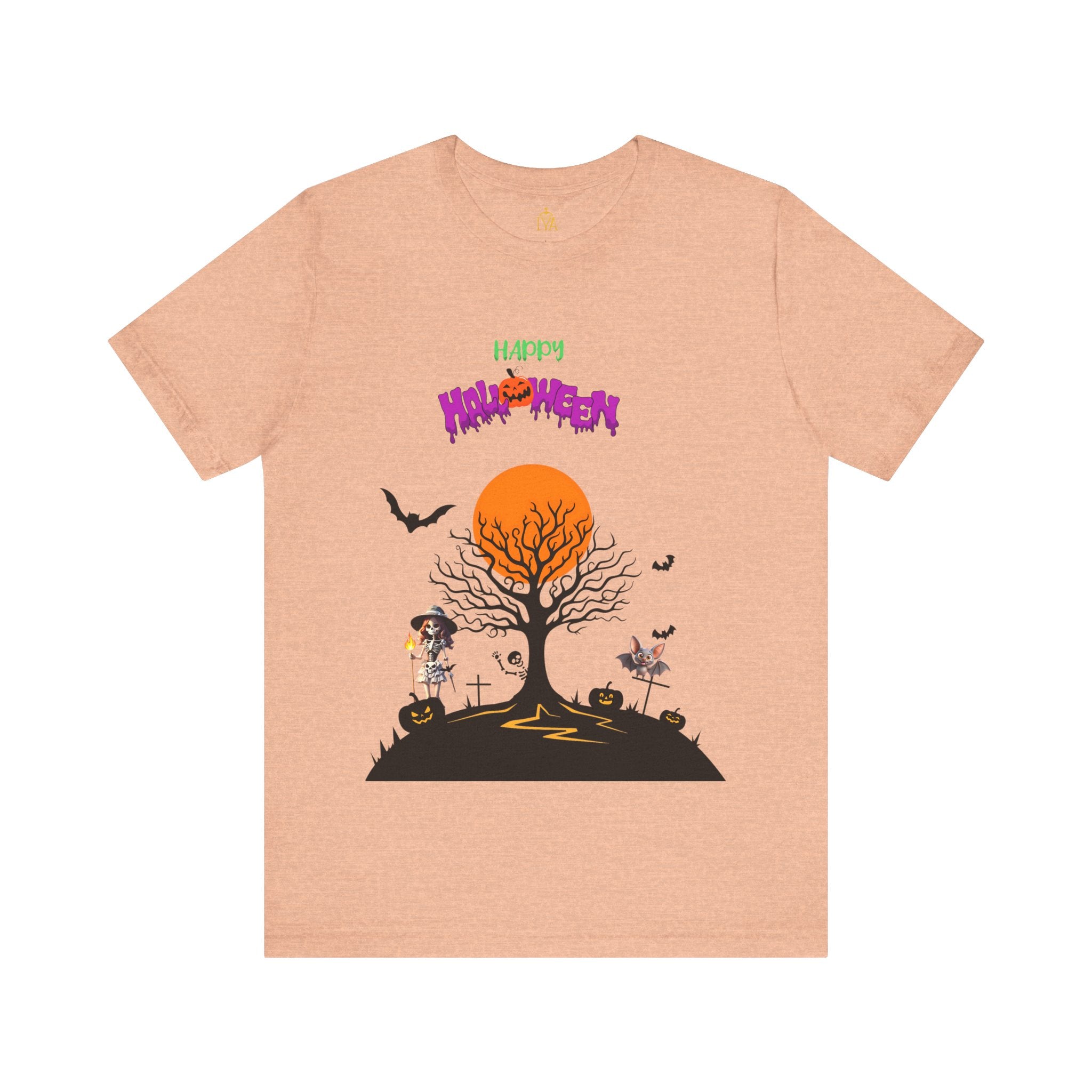 Women's cotton T-shirt "Happy Halloween"