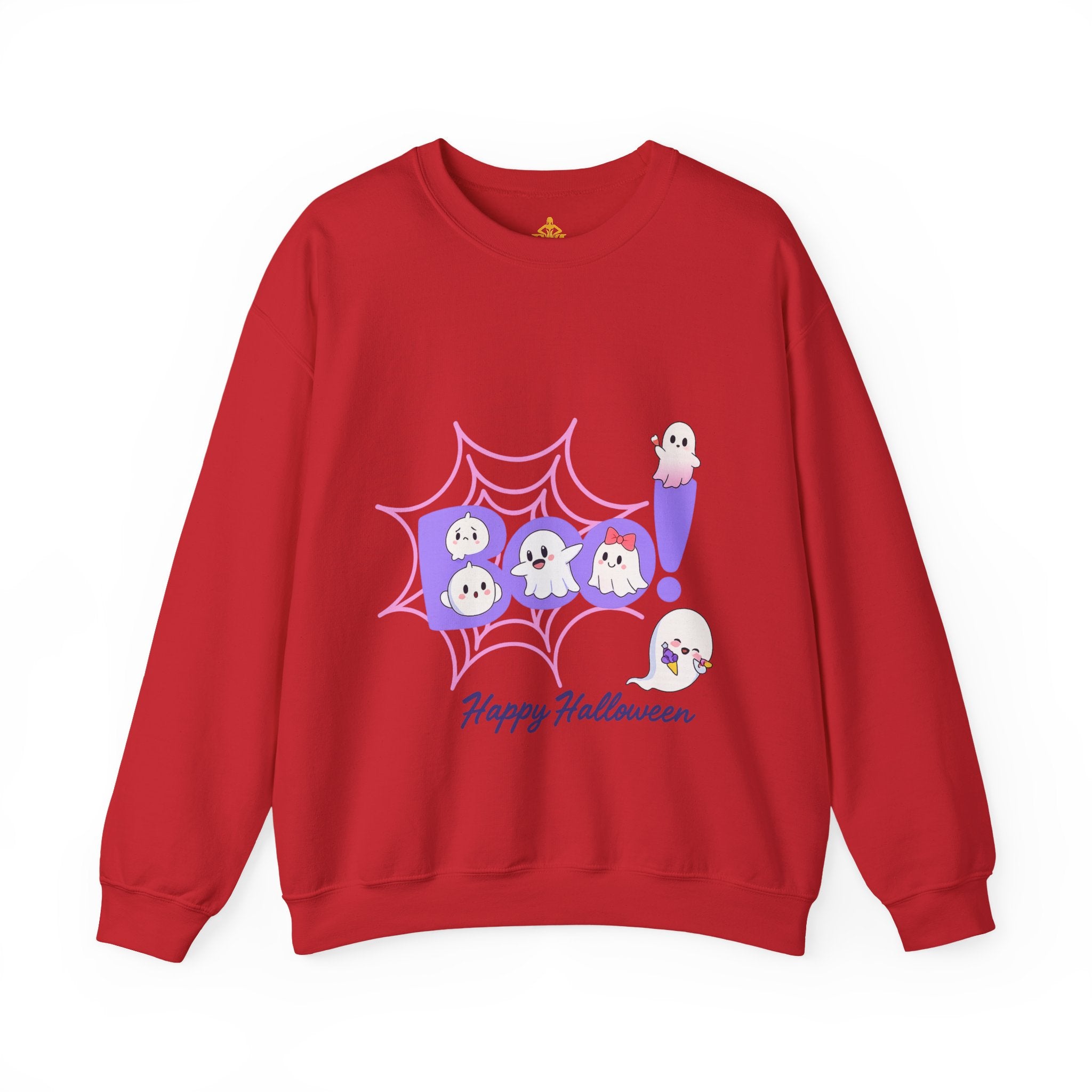 Heavy Blend "Happy Halloween" Crewneck Sweatshirt