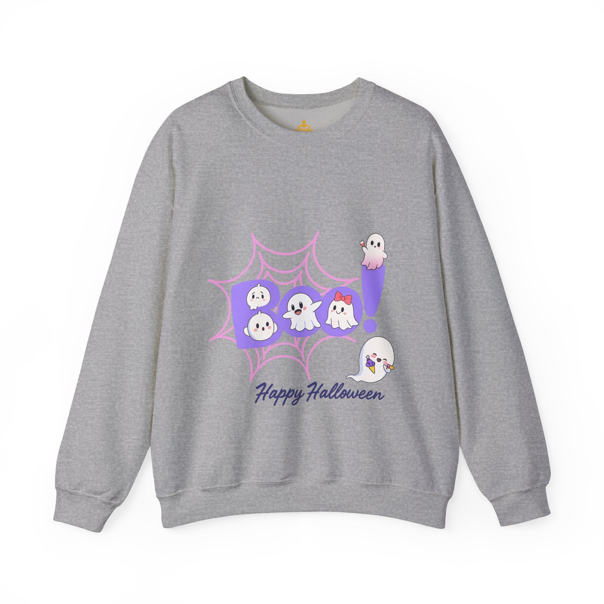 Heavy Blend "Happy Halloween" Crewneck Sweatshirt