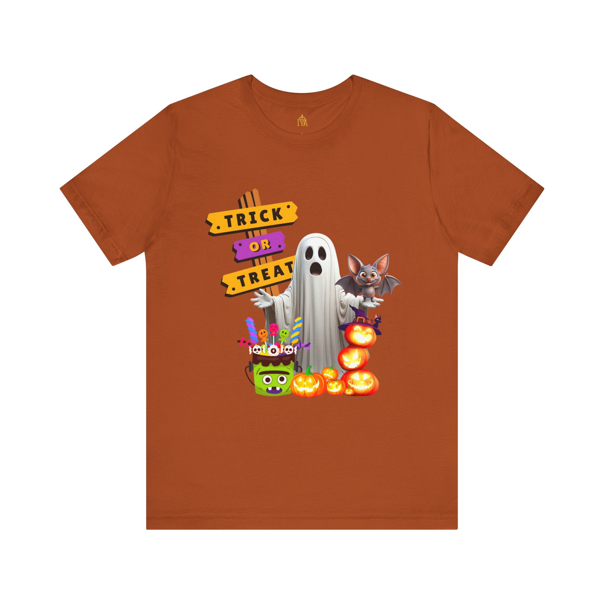 Men's cotton T-shirt "Happy Halloween"
