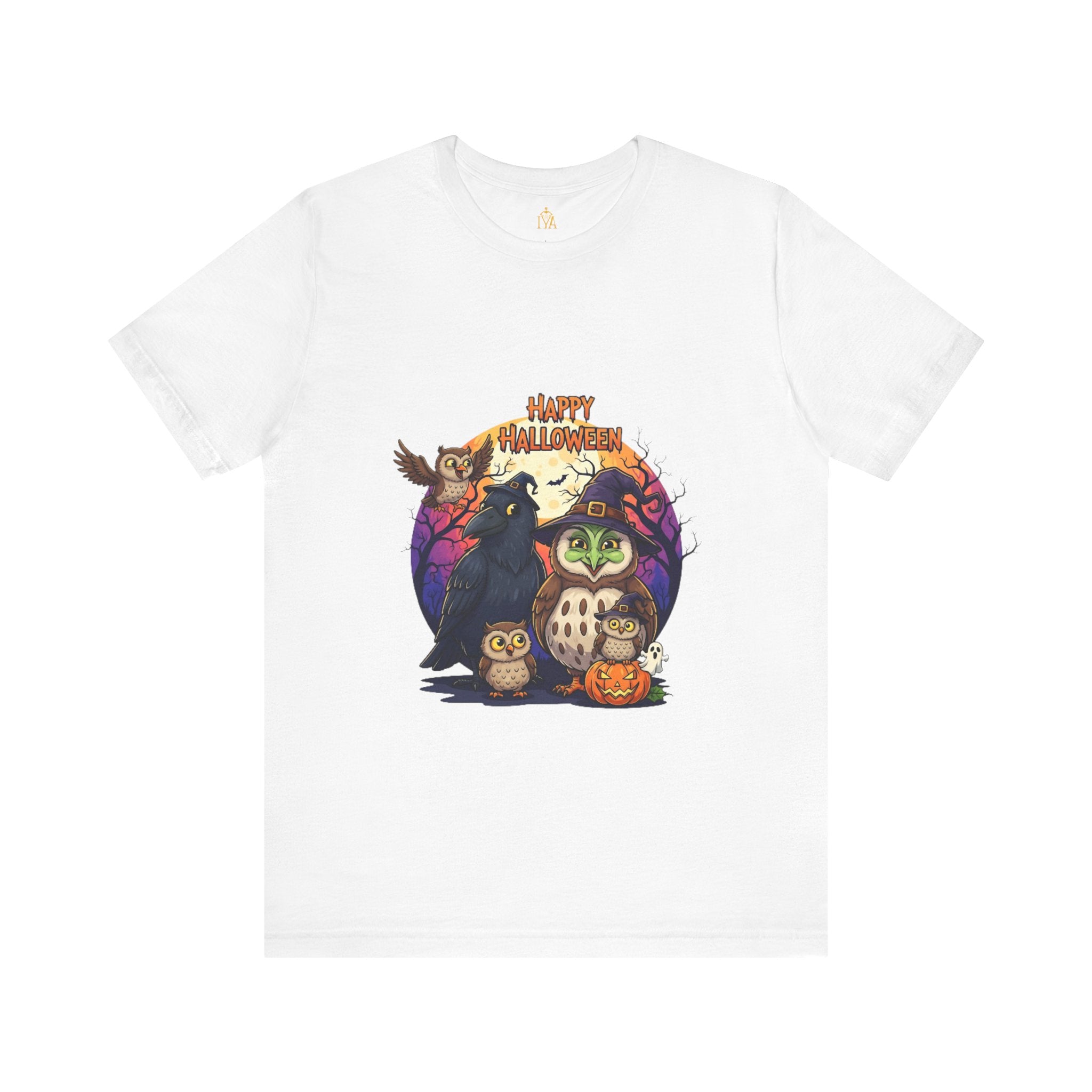 Women's cotton T-shirt "Happy Halloween"