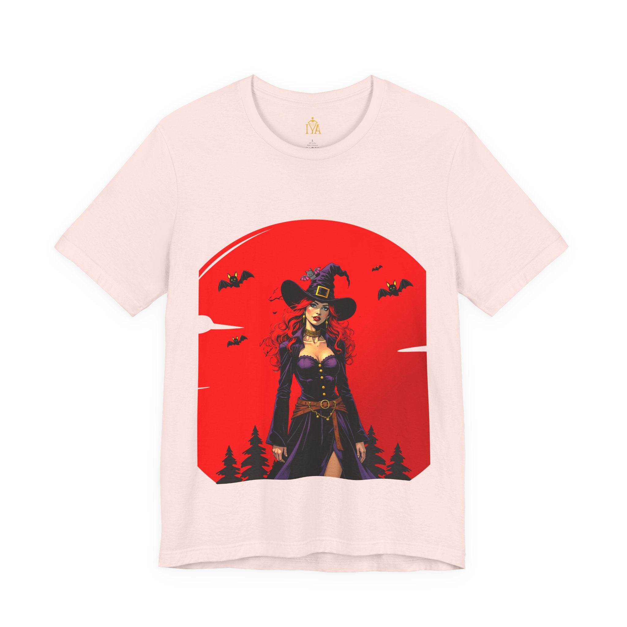 Women's cotton T-shirt "Happy Halloween"