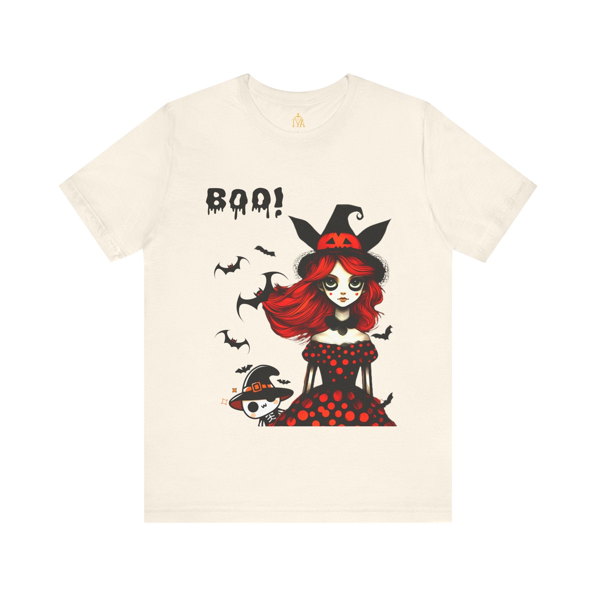 Women's cotton T-shirt "Happy Halloween"