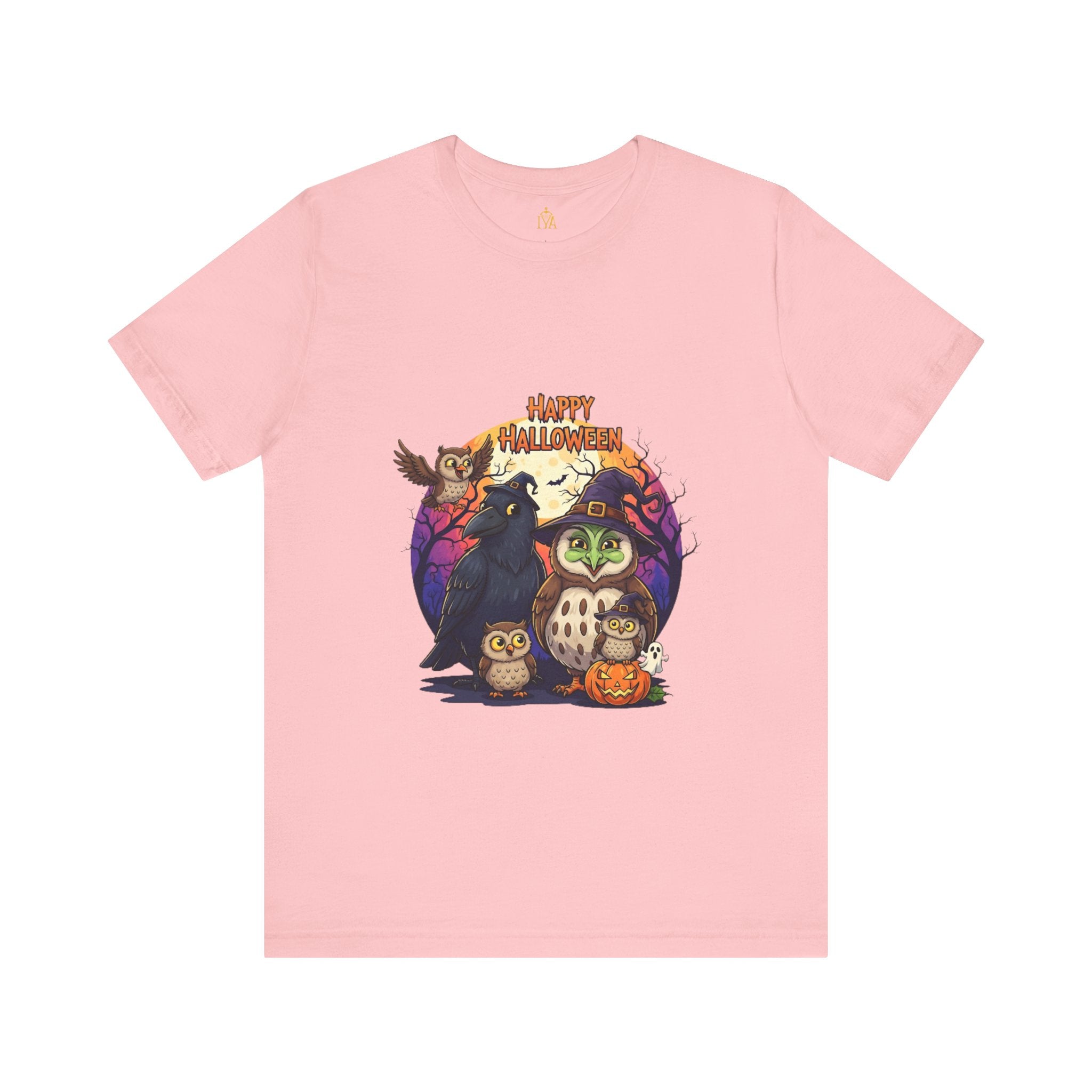 Women's cotton T-shirt "Happy Halloween"