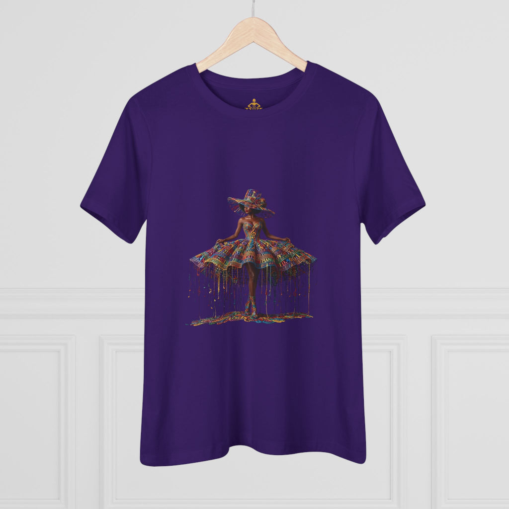 Women's Premium Cotton T-Shirt – "Inner Symphony"