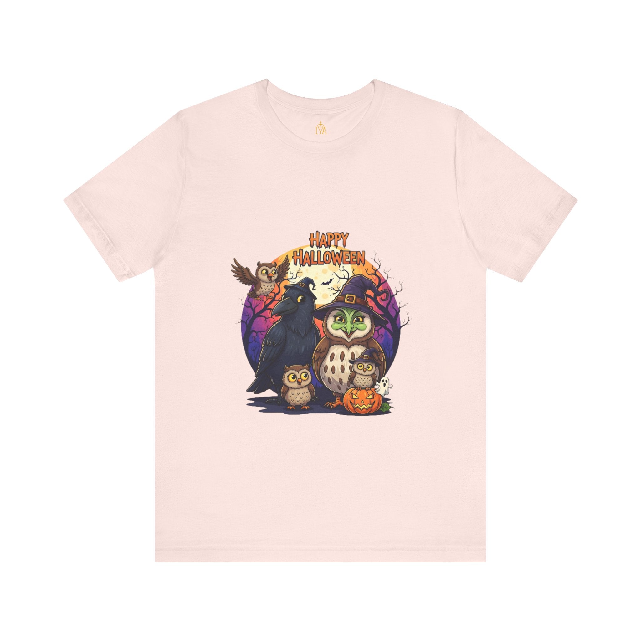 Women's cotton T-shirt "Happy Halloween"