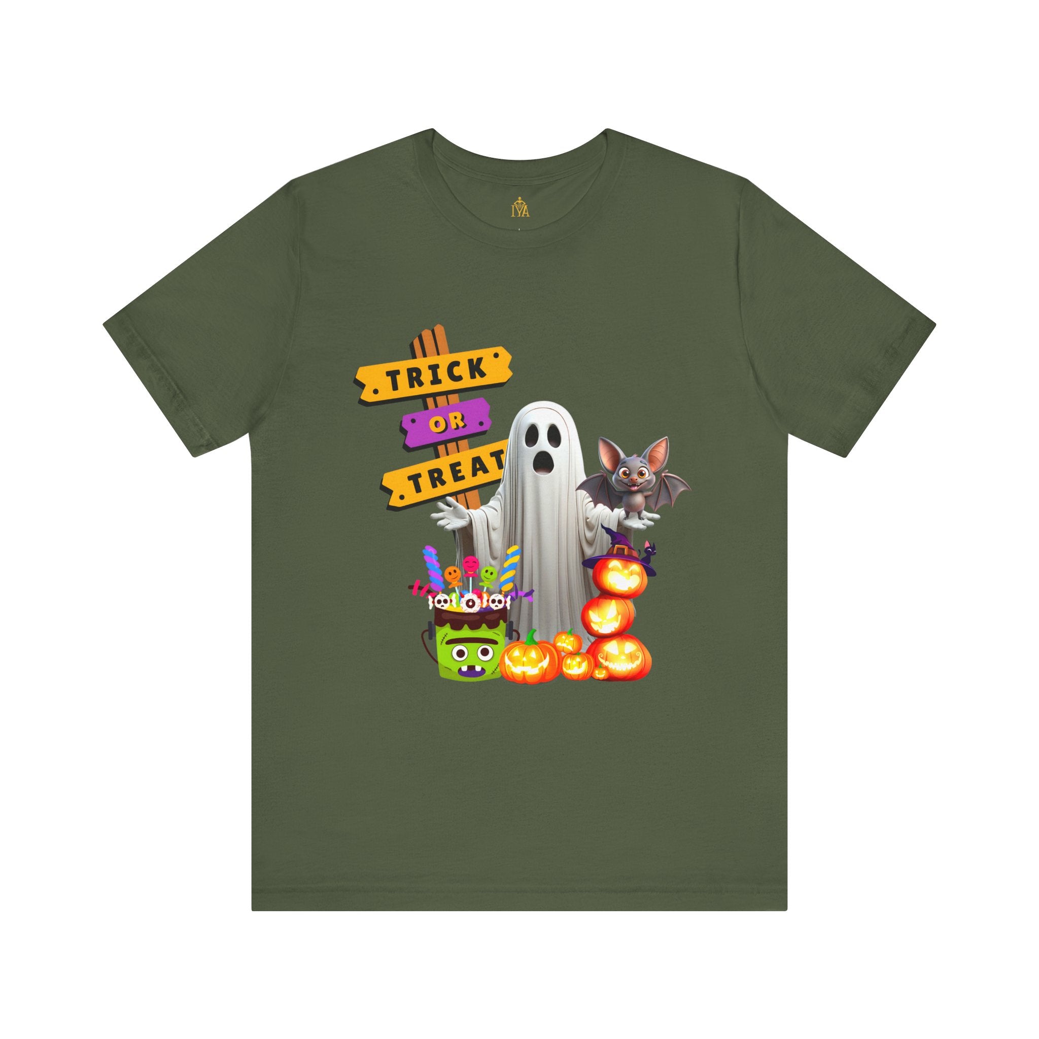Men's cotton T-shirt "Happy Halloween"