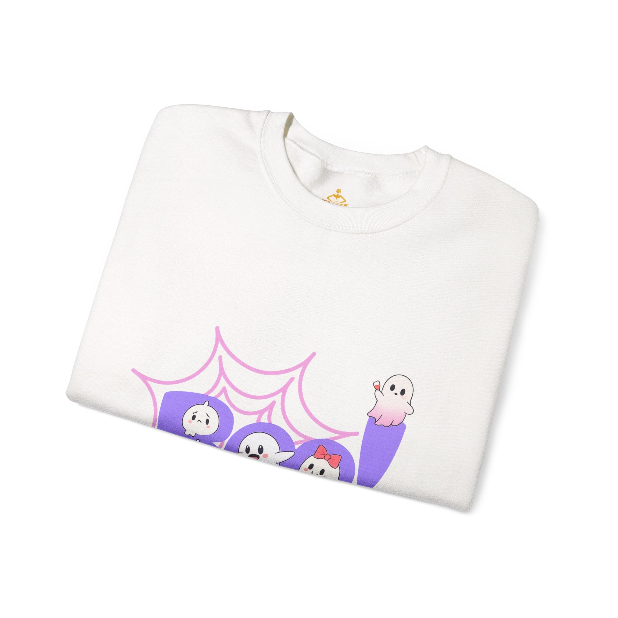 Heavy Blend "Happy Halloween" Crewneck Sweatshirt