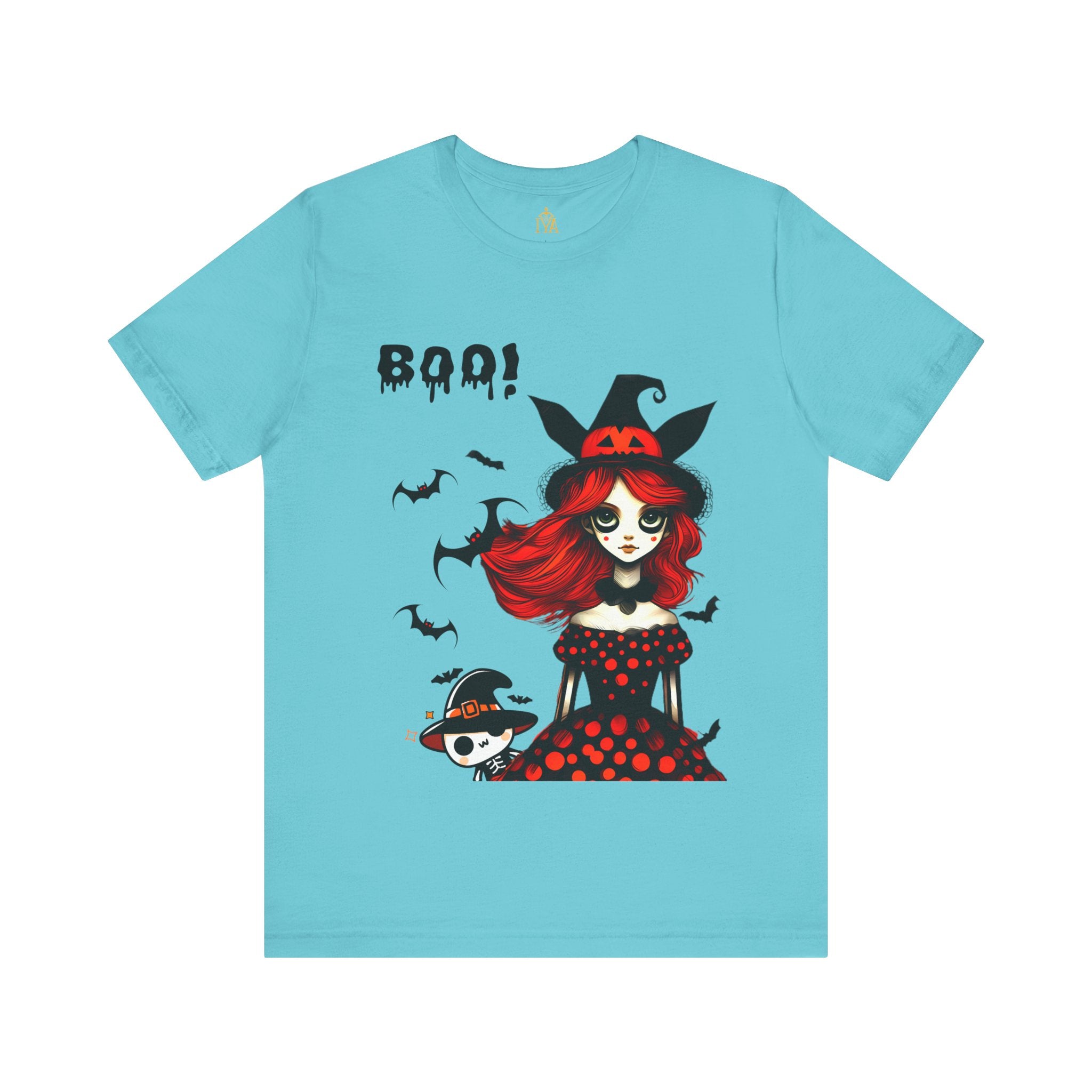 Women's cotton T-shirt "Happy Halloween"