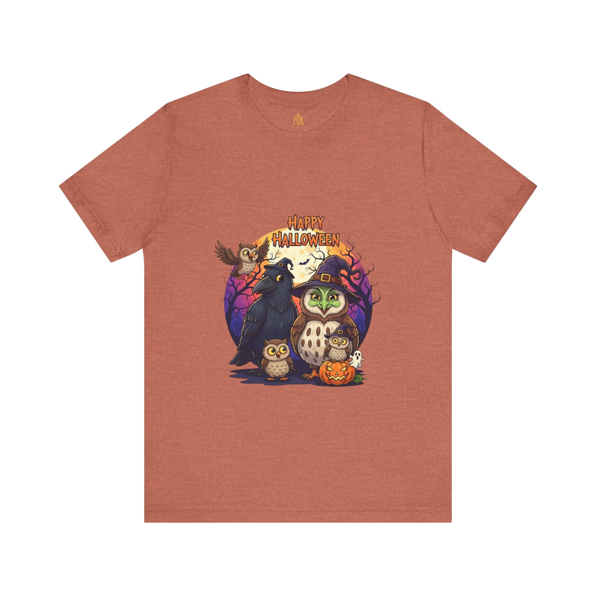Women's cotton T-shirt "Happy Halloween"