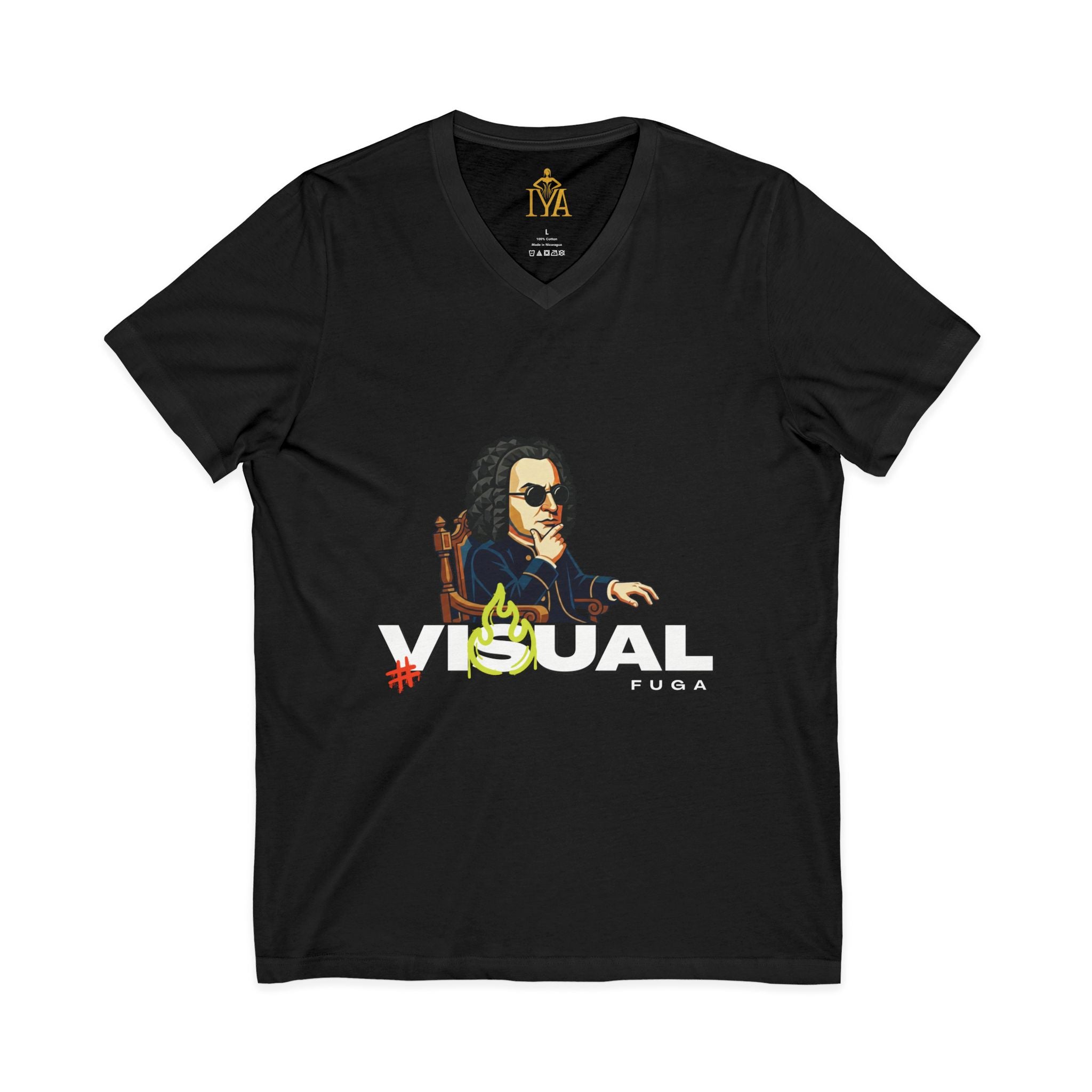 Men's Premium Cotton T-Shirt – Visual Fugue (Baroque Revolt)