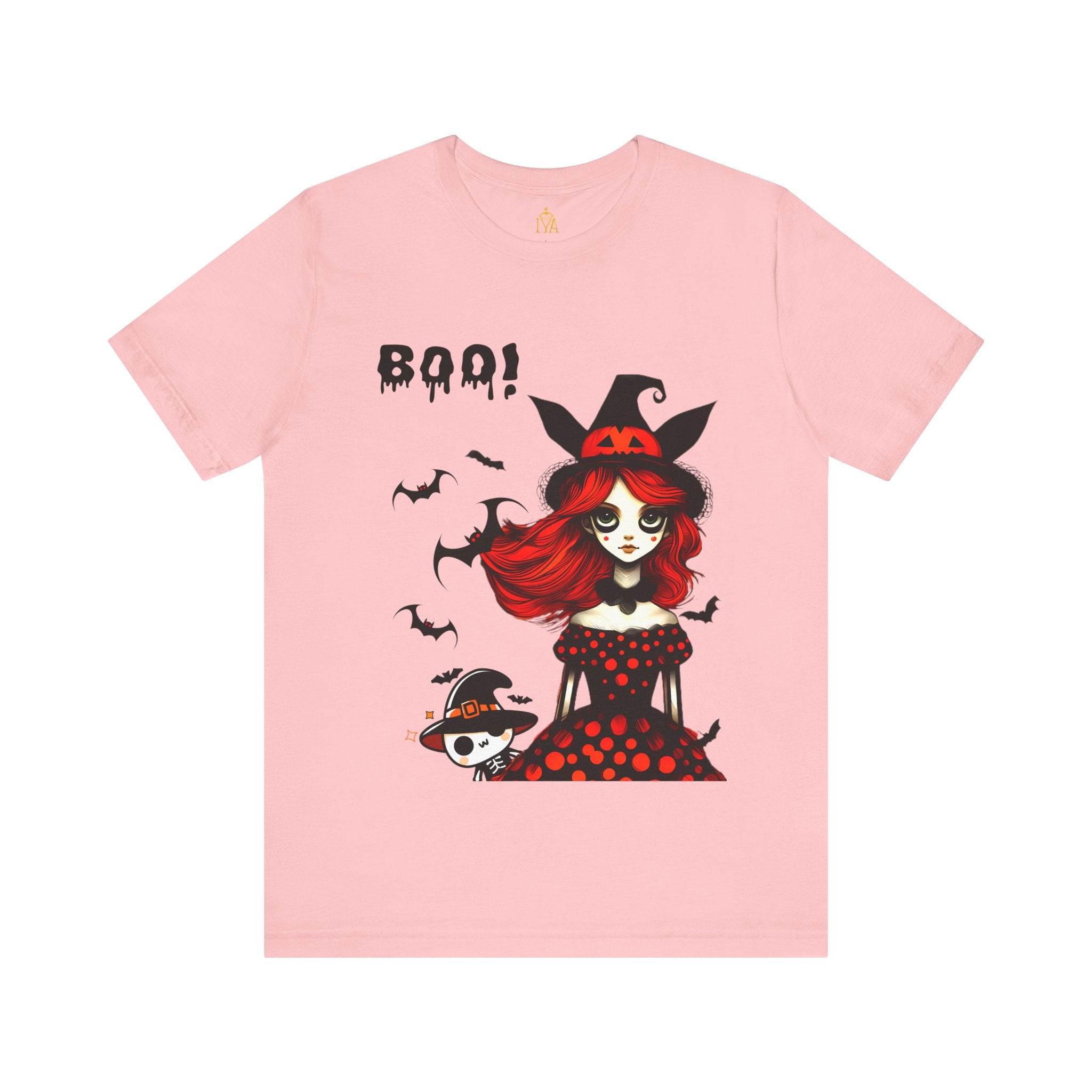 Women's cotton T-shirt "Happy Halloween"