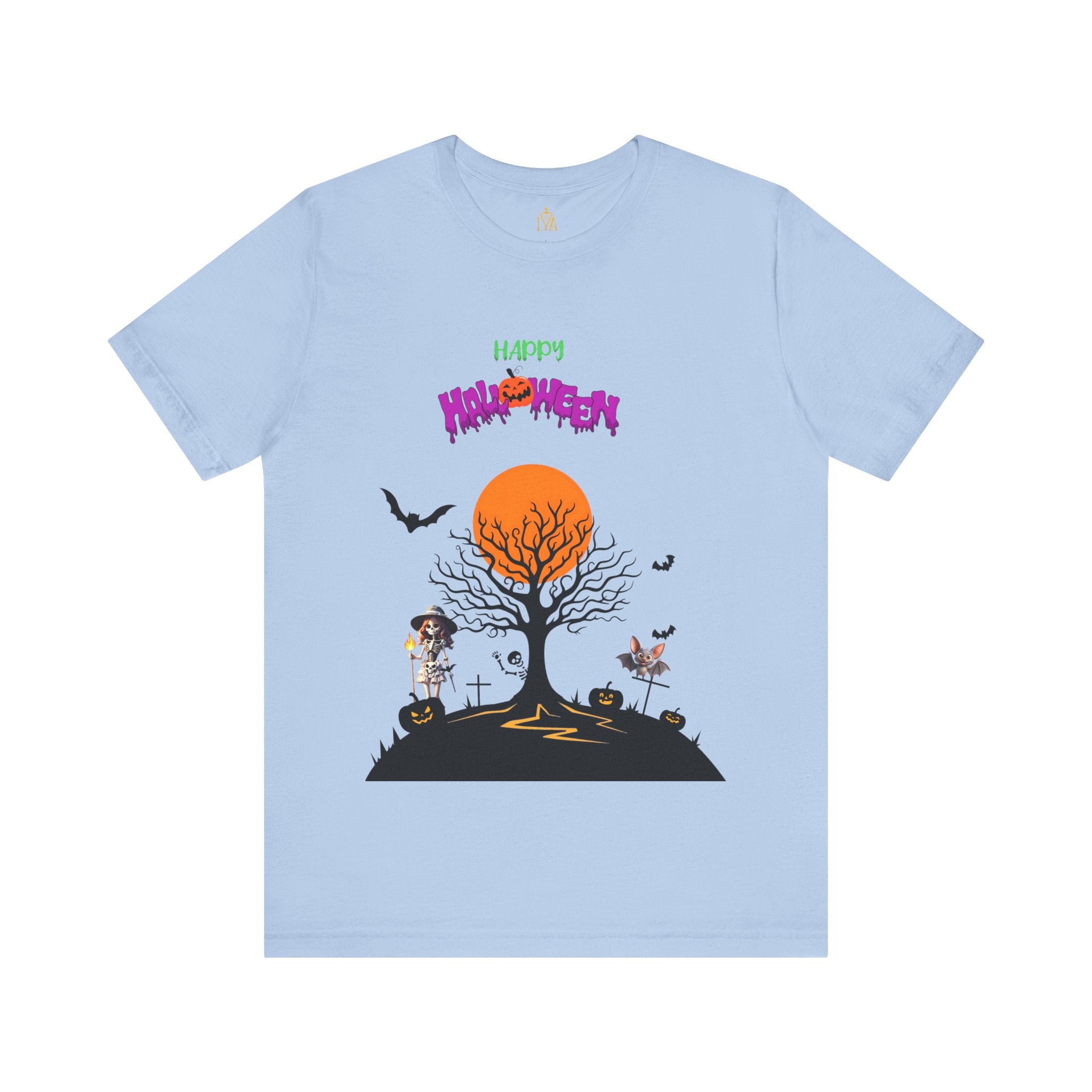 Women's cotton T-shirt "Happy Halloween"