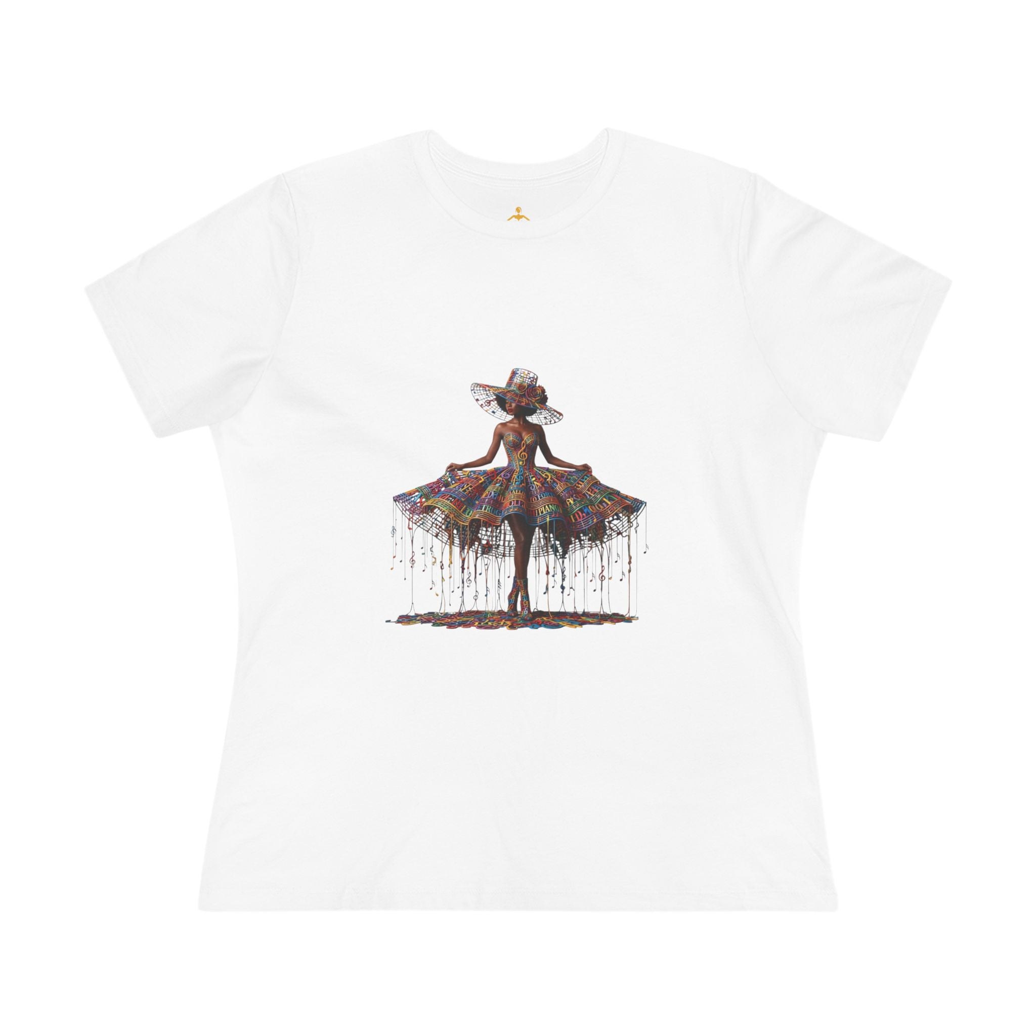 Women's Premium Cotton T-Shirt – "Inner Symphony"