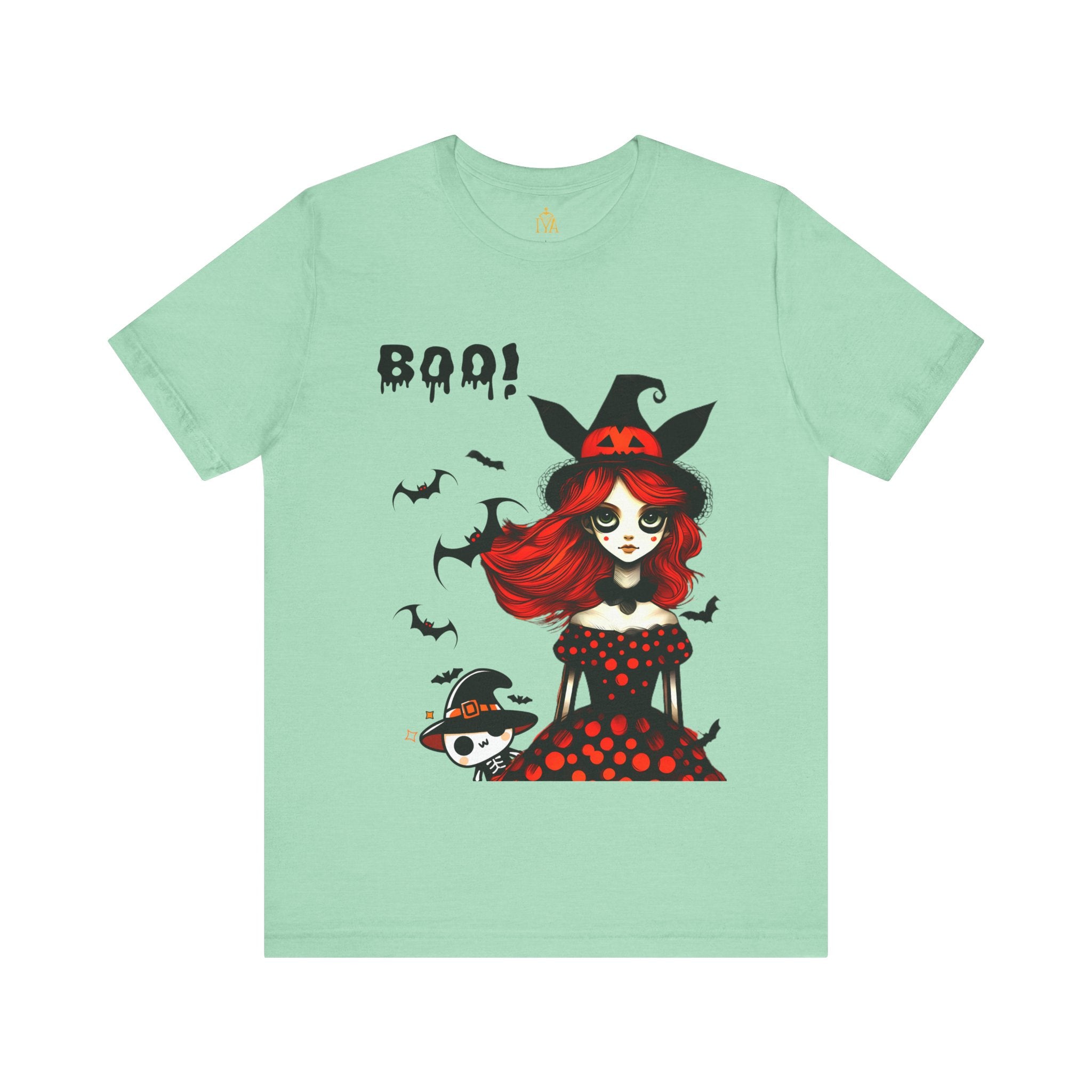 Women's cotton T-shirt "Happy Halloween"
