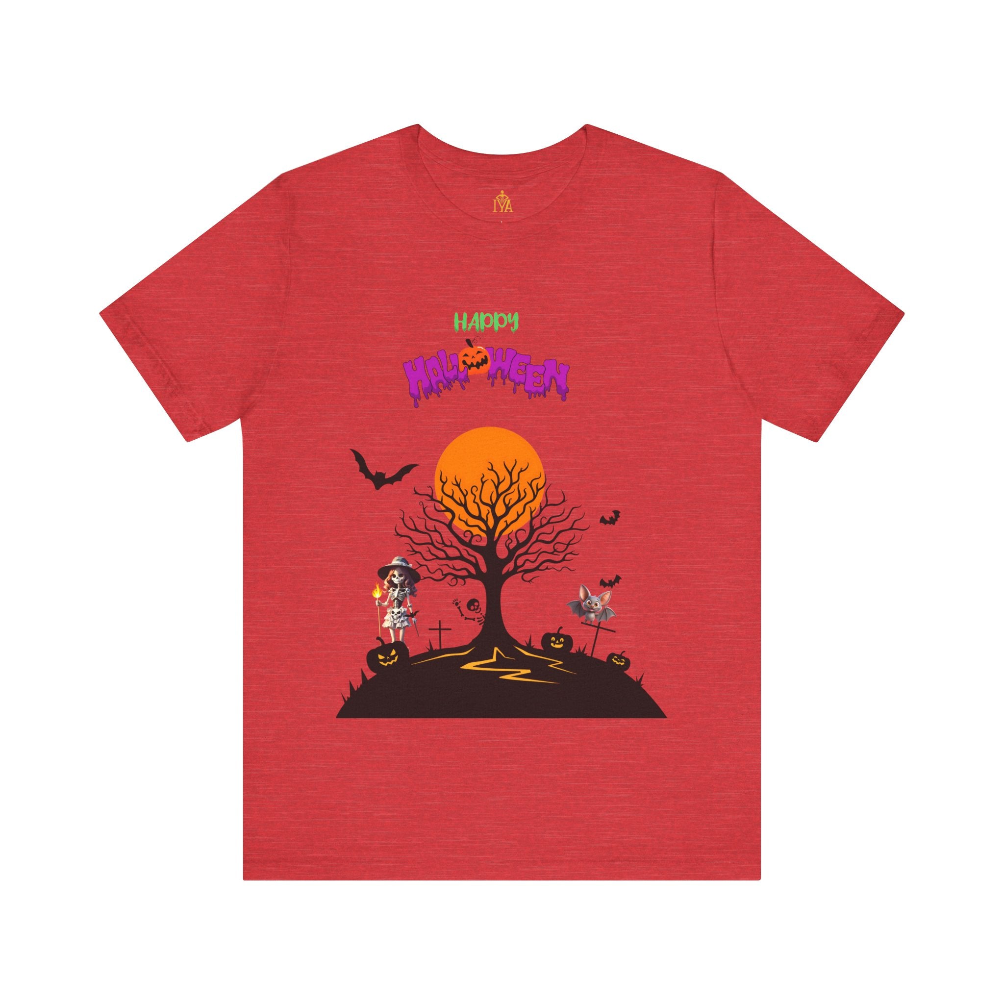 Women's cotton T-shirt "Happy Halloween"