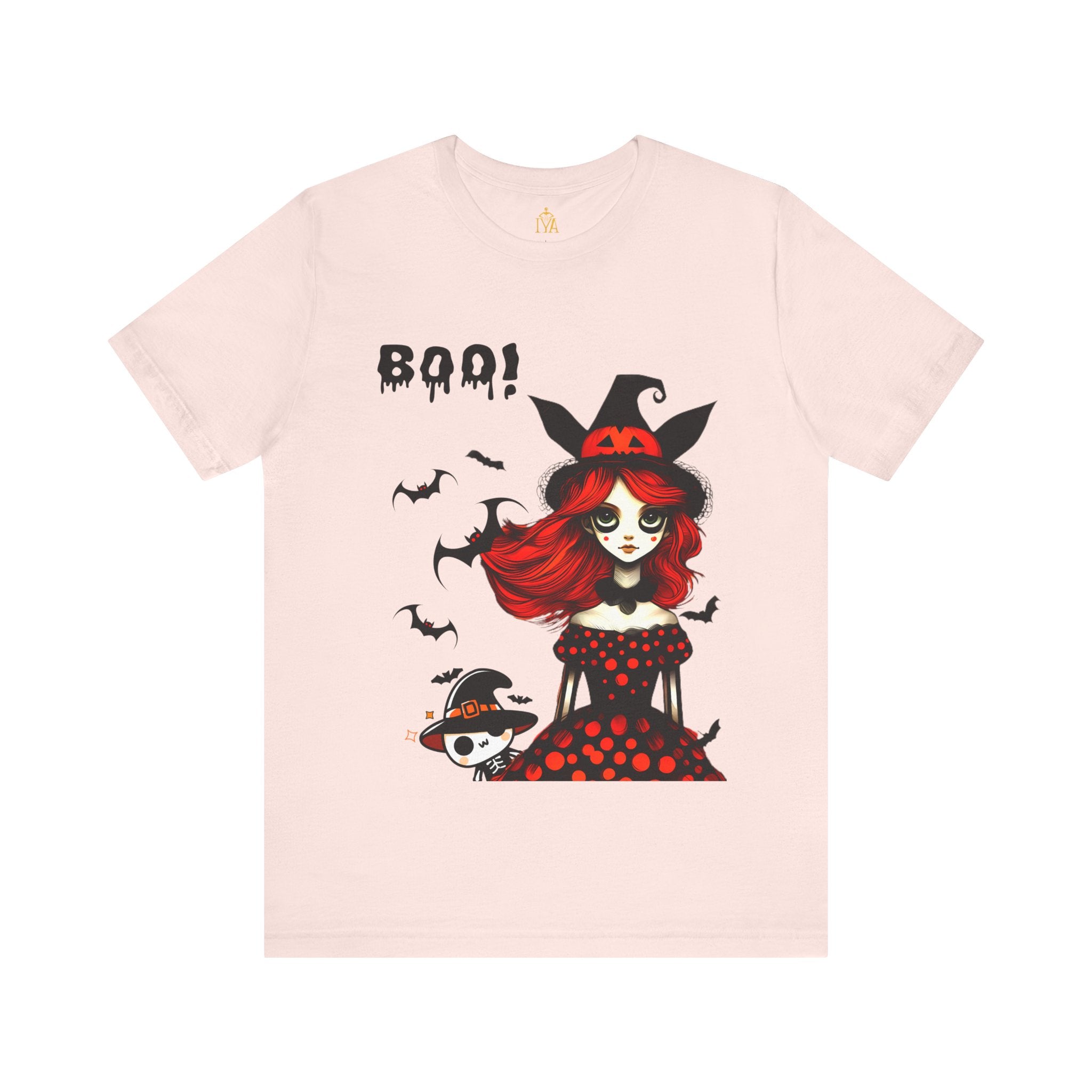 Women's cotton T-shirt "Happy Halloween"