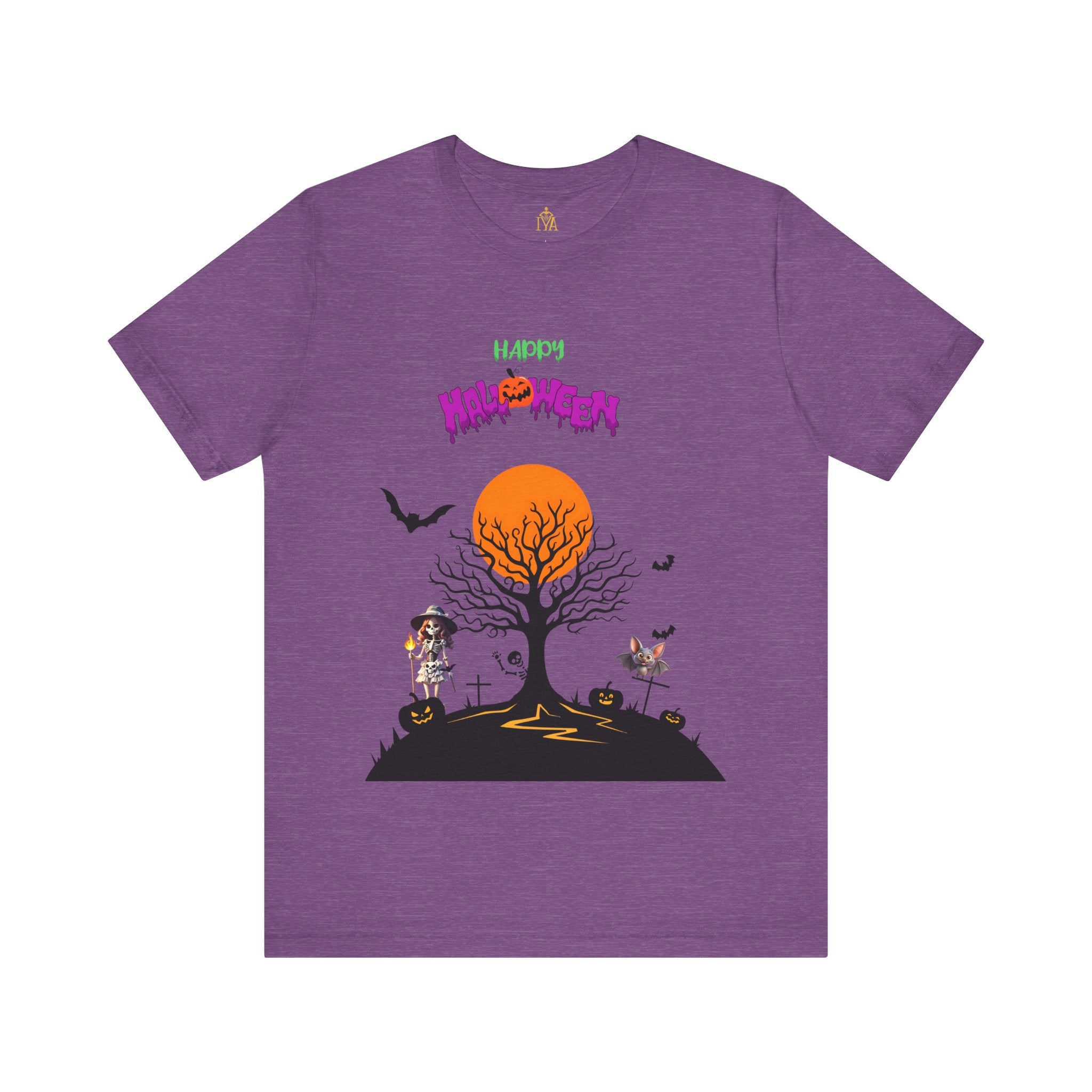 Women's cotton T-shirt "Happy Halloween"