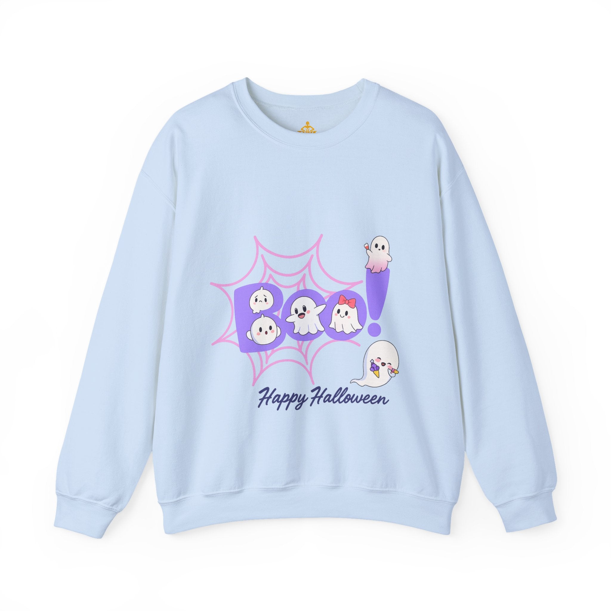 Heavy Blend "Happy Halloween" Crewneck Sweatshirt