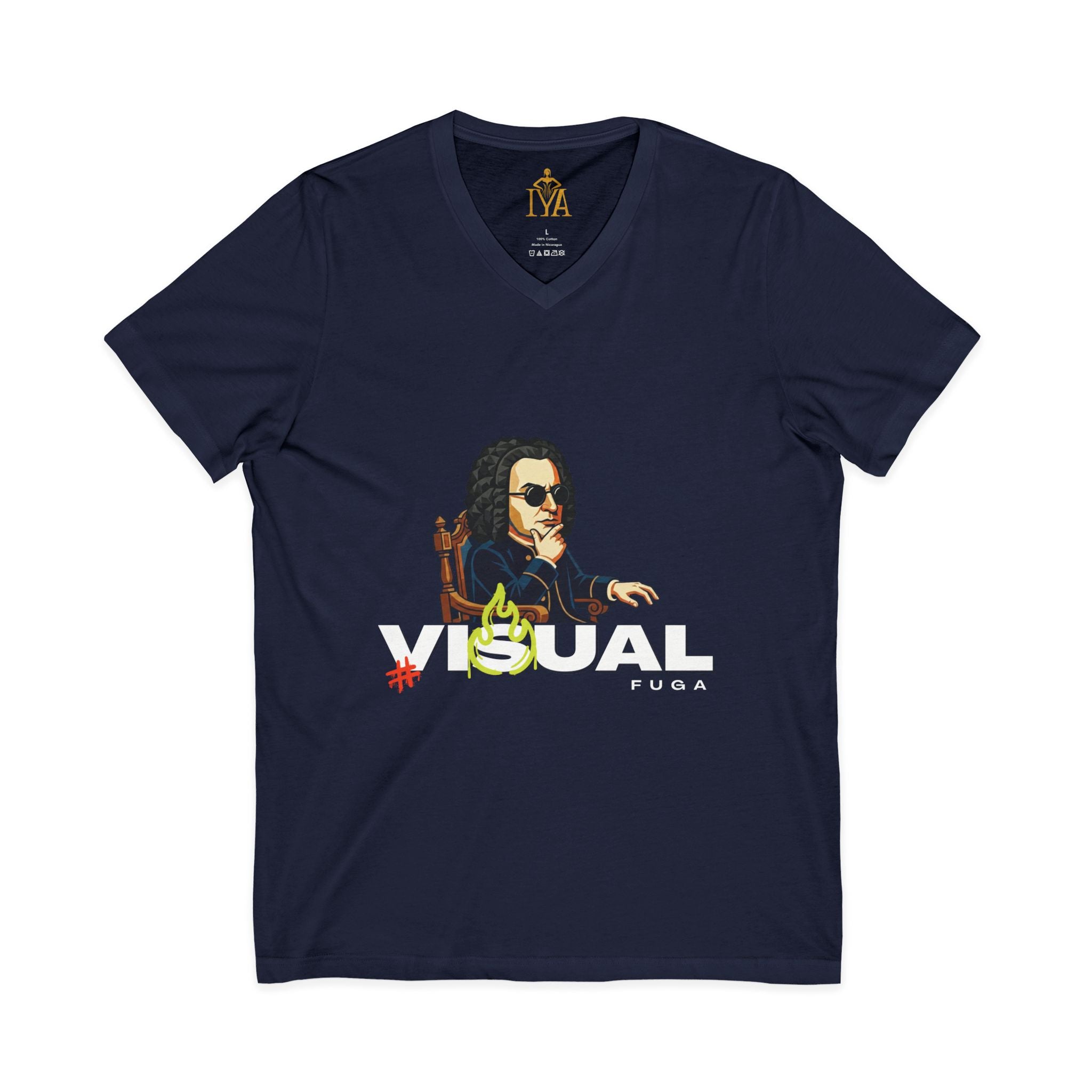 Men's Premium Cotton T-Shirt – Visual Fugue (Baroque Revolt)