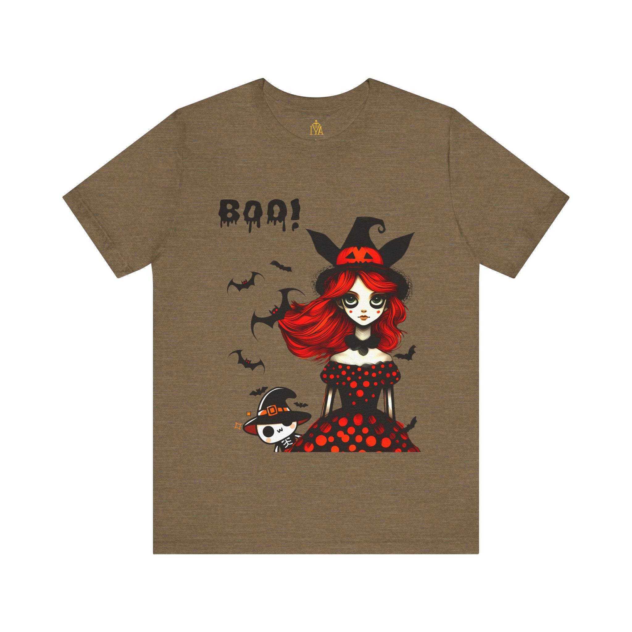 Women's cotton T-shirt "Happy Halloween"