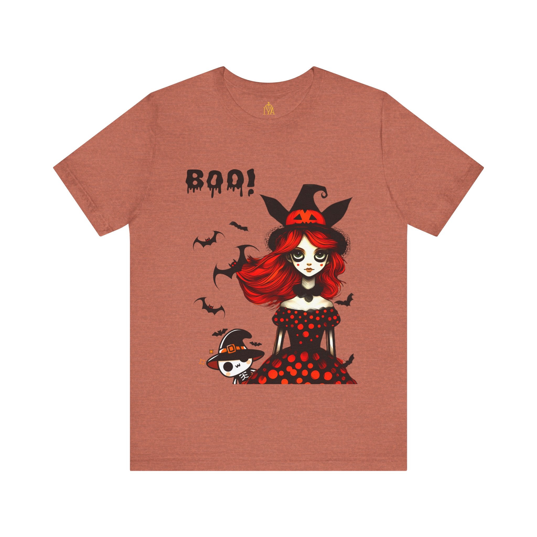 Women's cotton T-shirt "Happy Halloween"