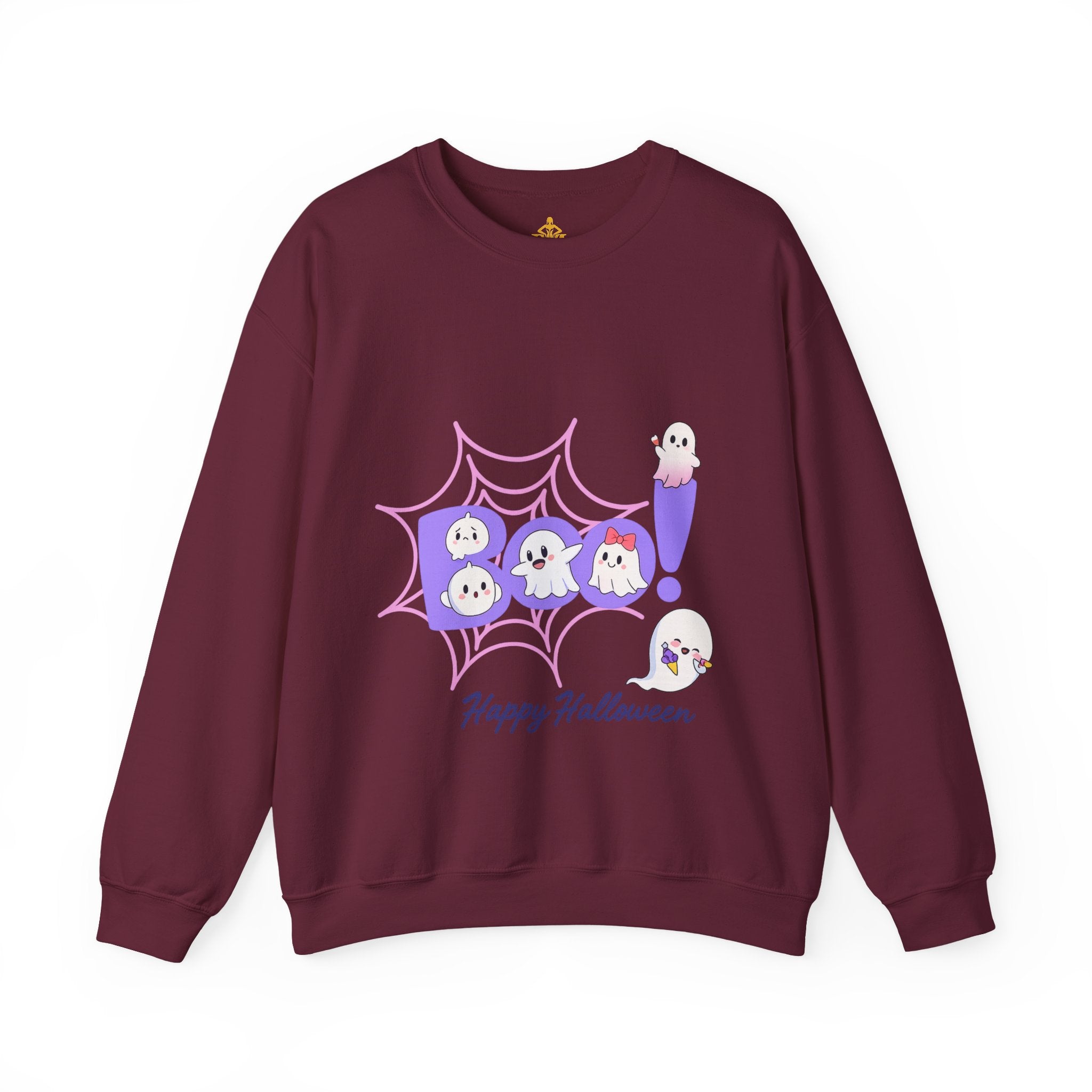 Heavy Blend "Happy Halloween" Crewneck Sweatshirt