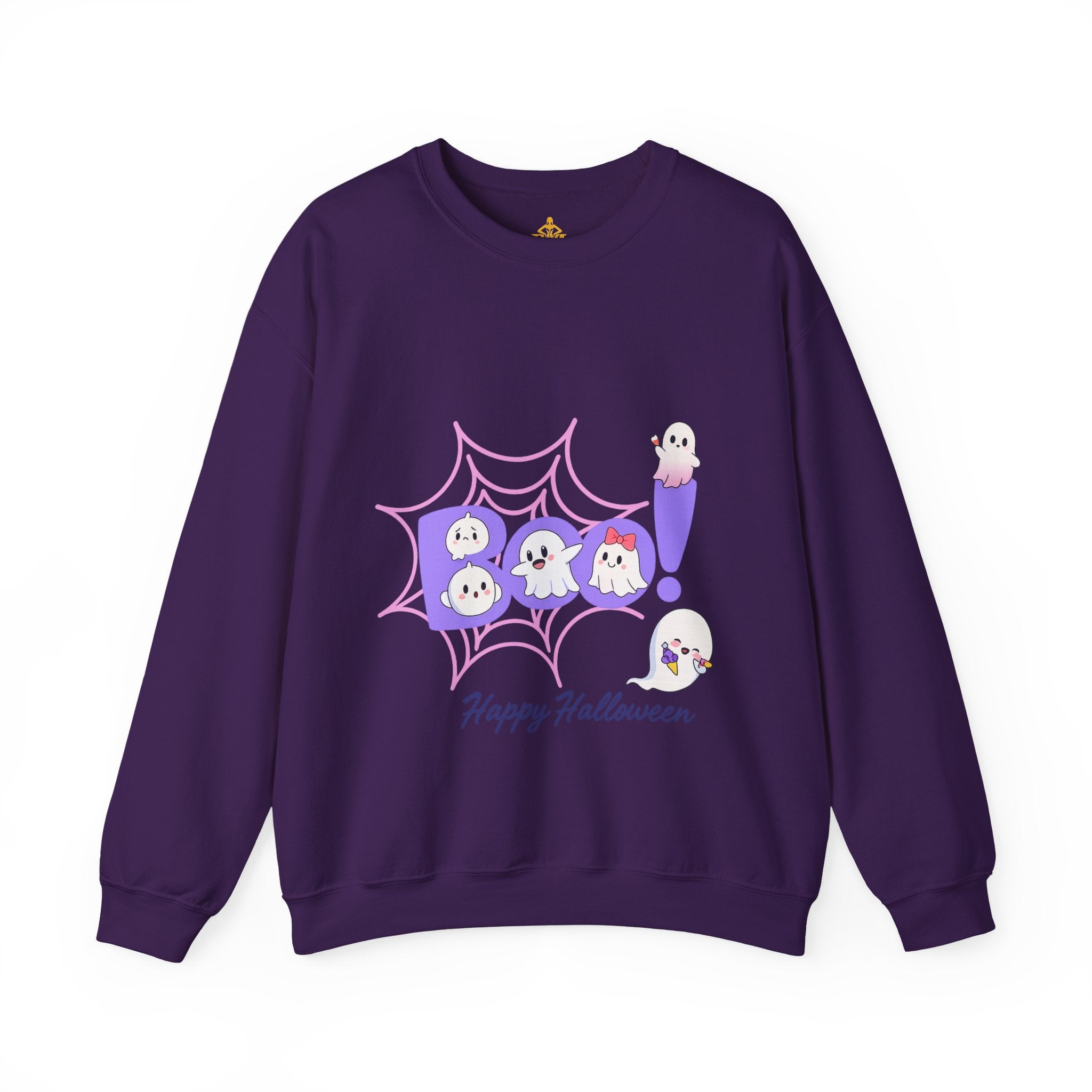Heavy Blend "Happy Halloween" Crewneck Sweatshirt