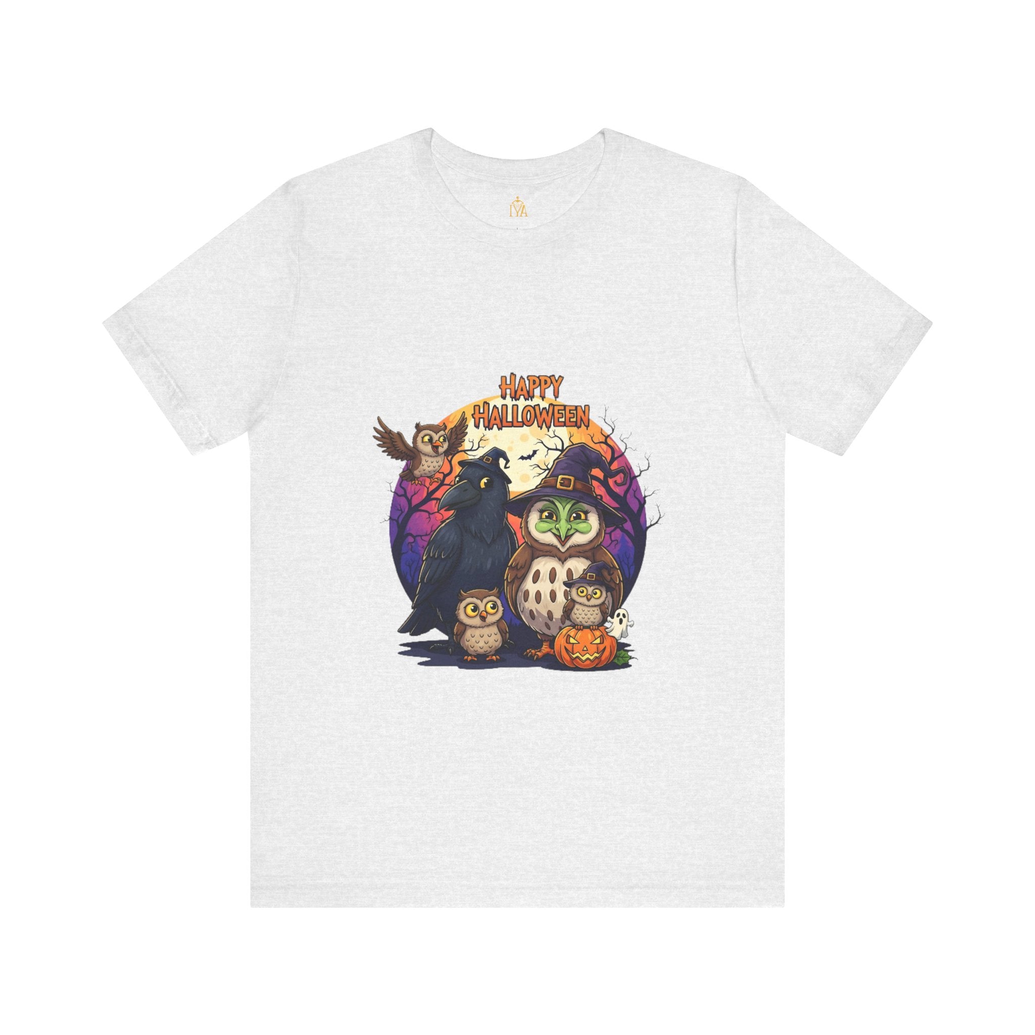 Women's cotton T-shirt "Happy Halloween"