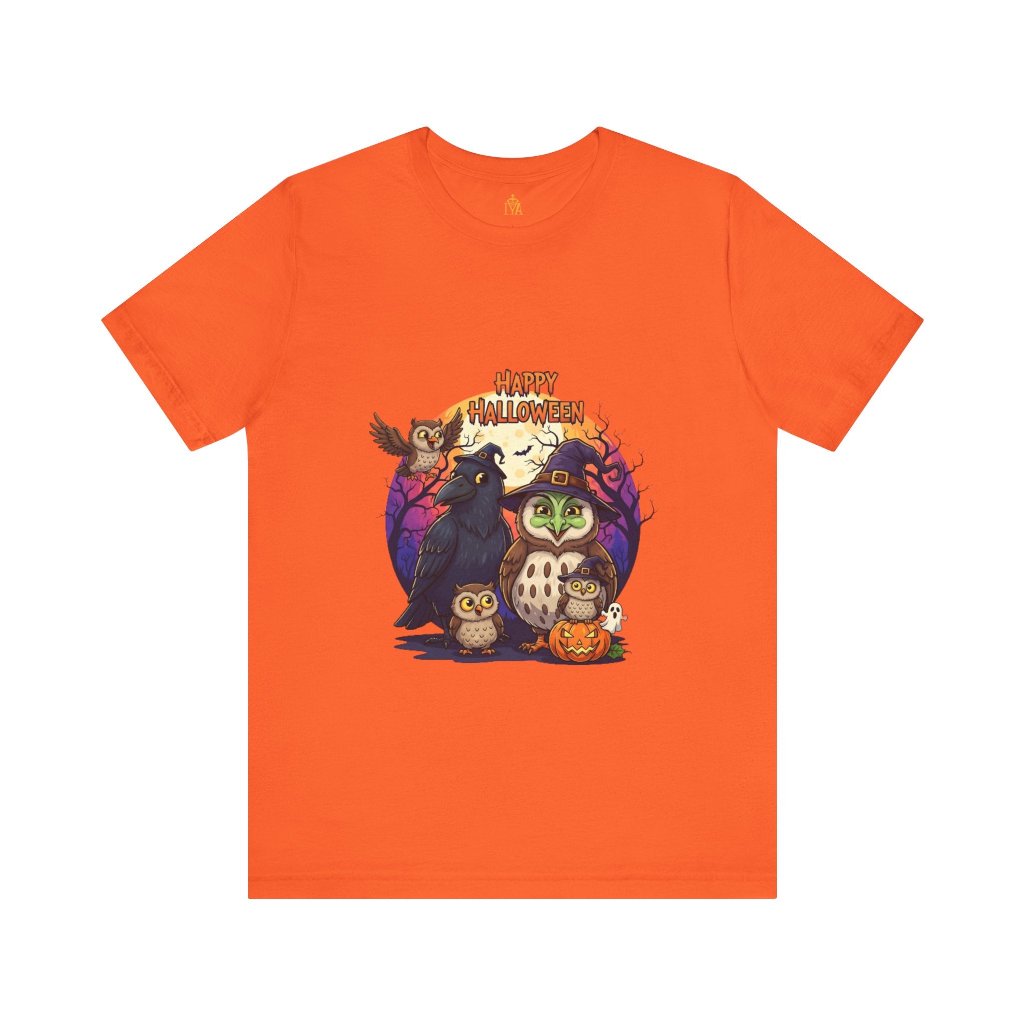 Women's cotton T-shirt "Happy Halloween"