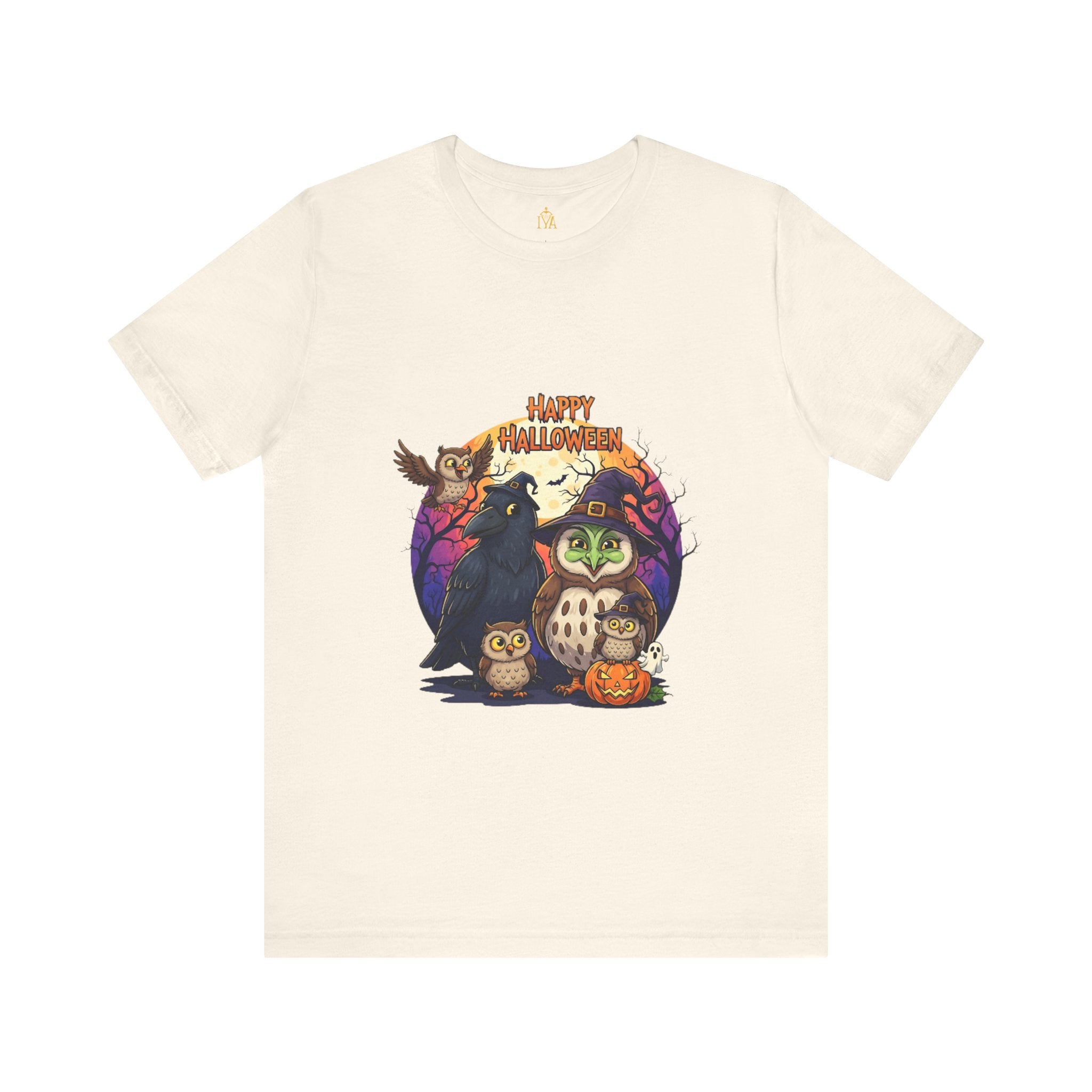 Women's cotton T-shirt "Happy Halloween"