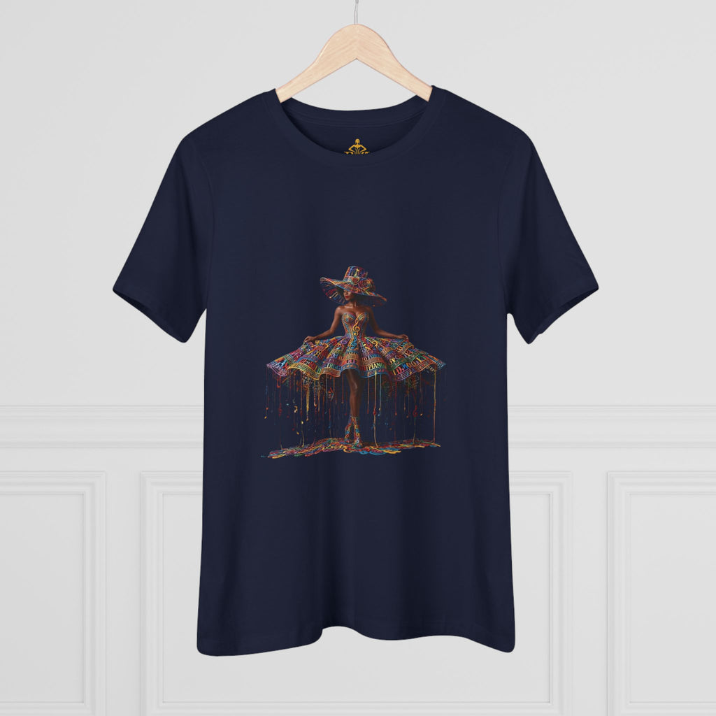 Women's Premium Cotton T-Shirt – "Inner Symphony"