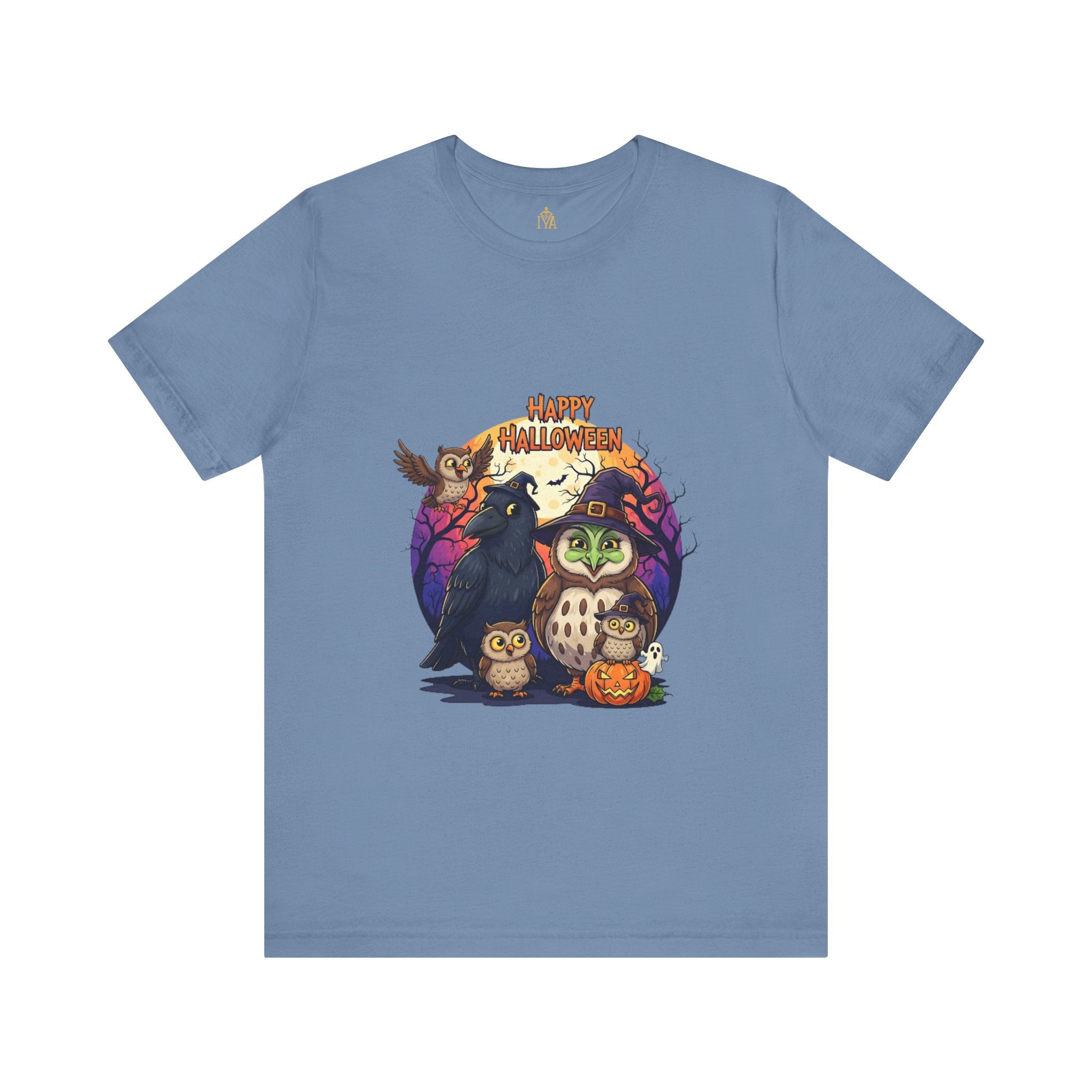 Women's cotton T-shirt "Happy Halloween"