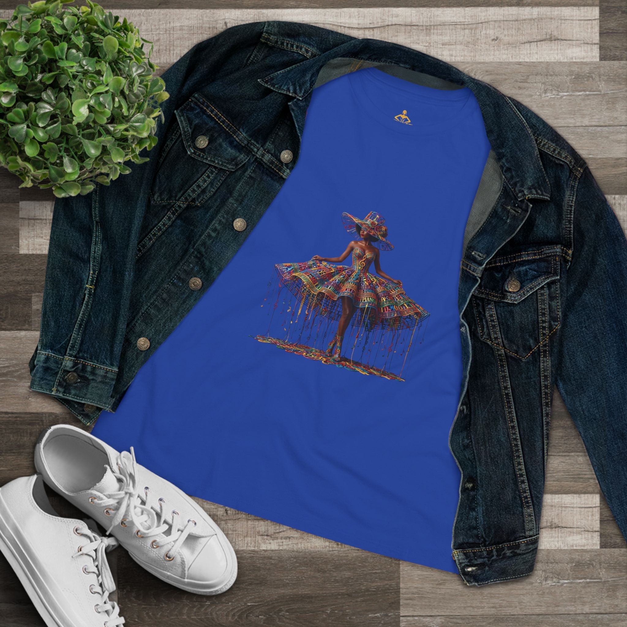 Women's Premium Cotton T-Shirt – "Inner Symphony"